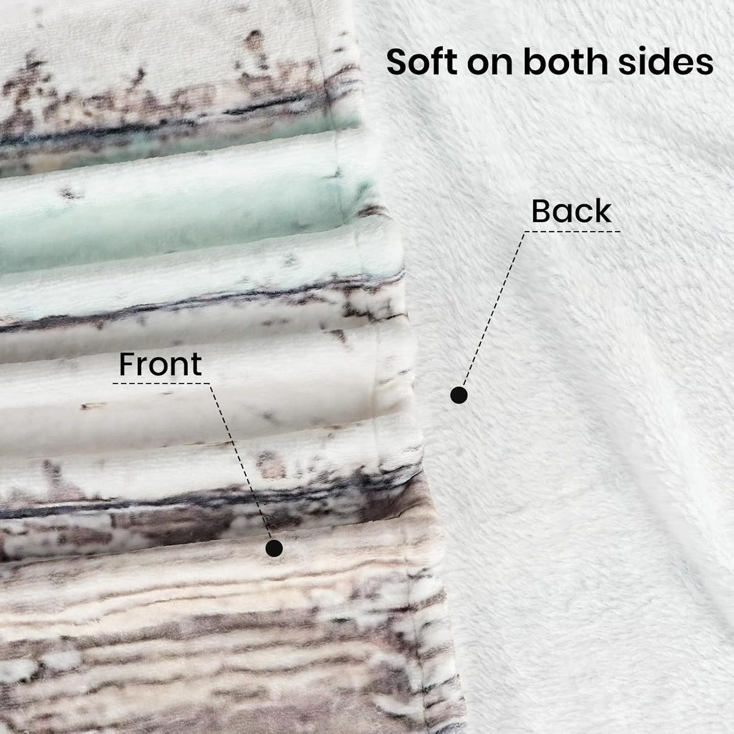 Syhonic Travelling Camping Blanket for Happy Camper Throw Blanket for Sofa Couch, Vintage Camping Theme Flannel Blanket for RV Farmhouse Living Room Bedroom Decor 50"x40"