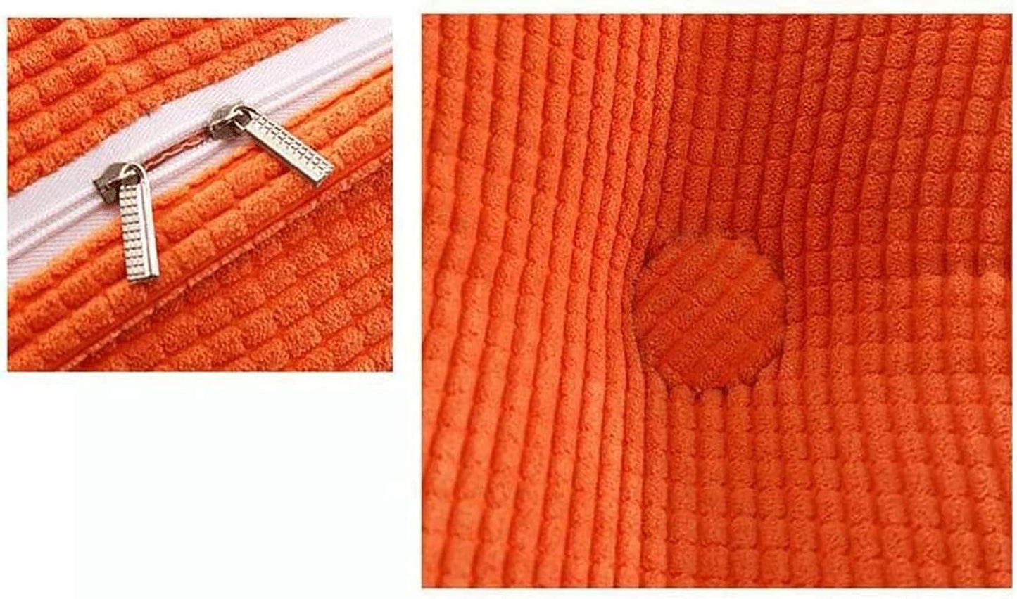Triangular Headboard Backrest Wedge Cushion Soft Positioning Support Reading Pillow Bedside Lumbar Pad Removable(Size:120x50cm(47x20inch),Color:Orange)