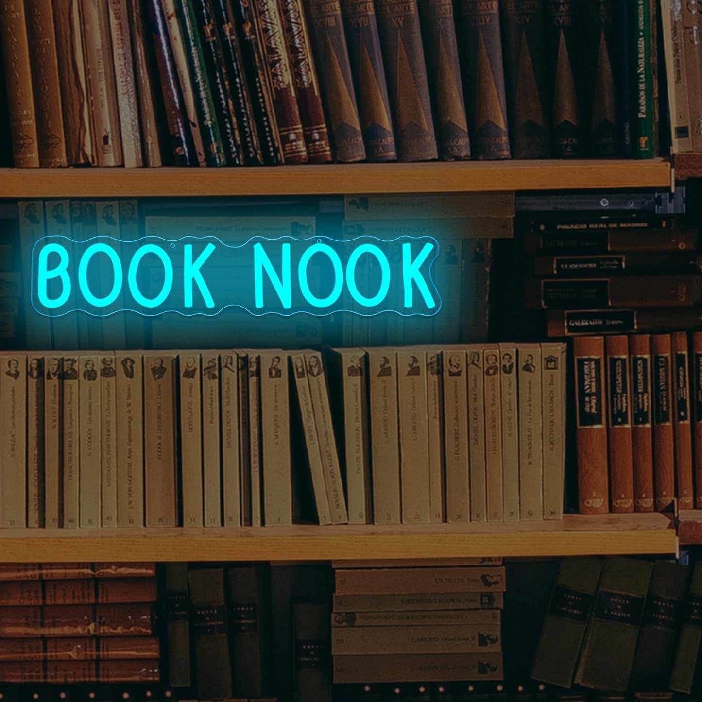 Book Nook Neon Sign Dimmable Reading Neon Light for Library Led Book Themed Decor Reading Corner Light Up Sign Library Lamp for Lover Reader Gifts