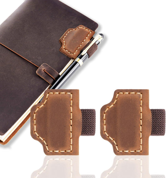 Set of 2 Genuine Leather Handmade Bookmark, Personalized Magnetic Bookmarks, Vintage Genuine Leather Book Marks for Reading, Best Gift for Book Lovers Reading Men Women Teacher