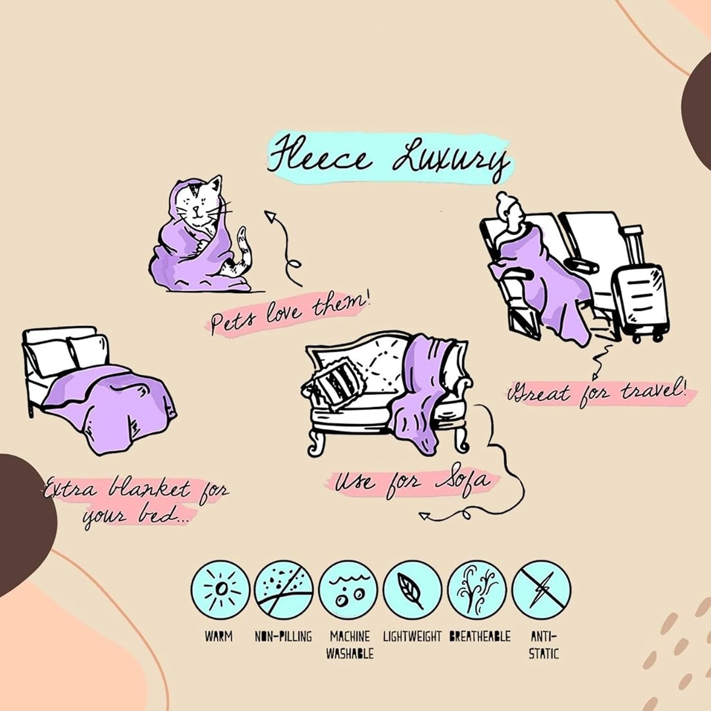 Space Alphabet Throw Blanket Fannel Fleece Super Soft Funny Blanket Travel Throw Blanket for Bed Couch Sofa 40 x 50 Inch for Kid