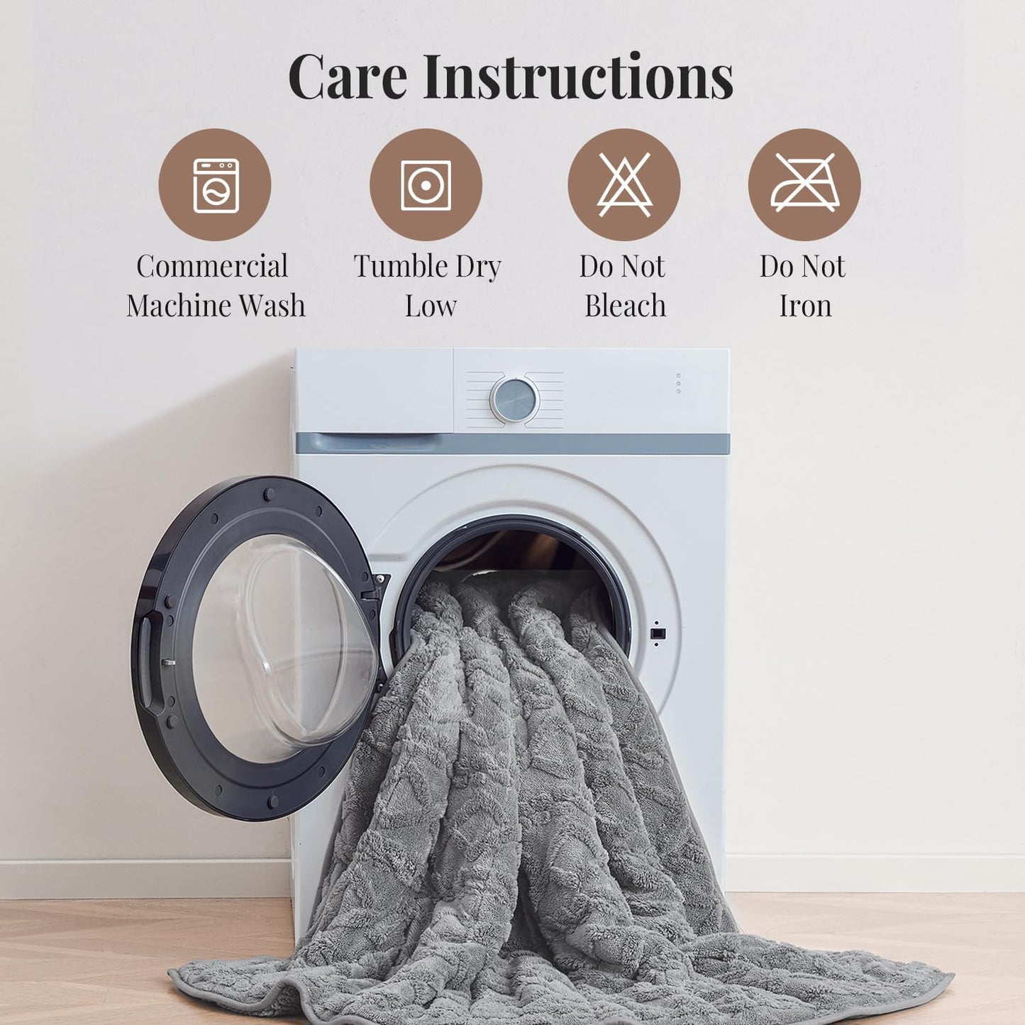 Topblan Weighted Blanket for Adults, 48" x 72" 15lbs, Soft Sherpa Twin Size Heavy Blanket with 3D Jacquard Flannel Fleece Weighted Blankets for Couch and Bed