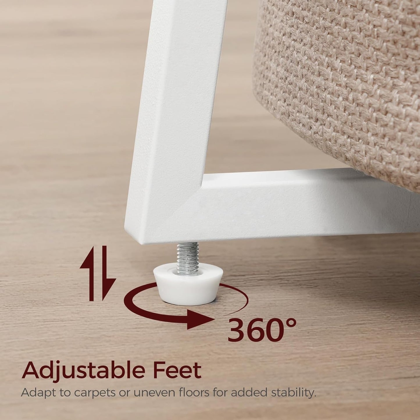 Small Side Table, Round End Table with Storage Basket, Modern Nightstand for Small Space, Hexagonal Bedside Table, Couch Side Table for Living Room, Bedroom, White ETWT9901