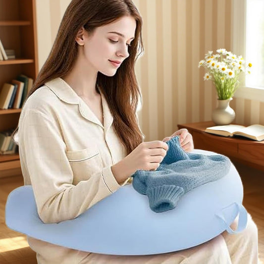 Reading Lap Pillow - Ergonomic U Shape Cushion,Bed Chair Pillow - for Adults Elbow Rest Reduces Fatigue Desk Couch Floor Sofa Sitting Working Crocheting Writing