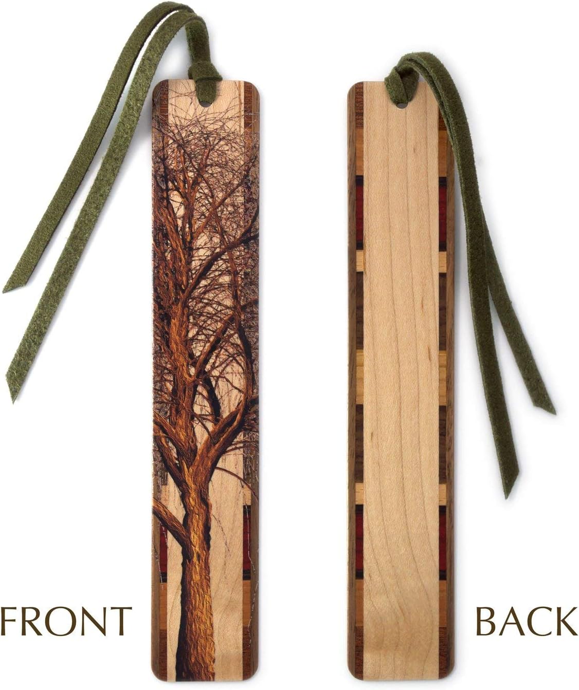 Winter Willow Tree Wooden Bookmark - Also Available with Personalization - Made in USA