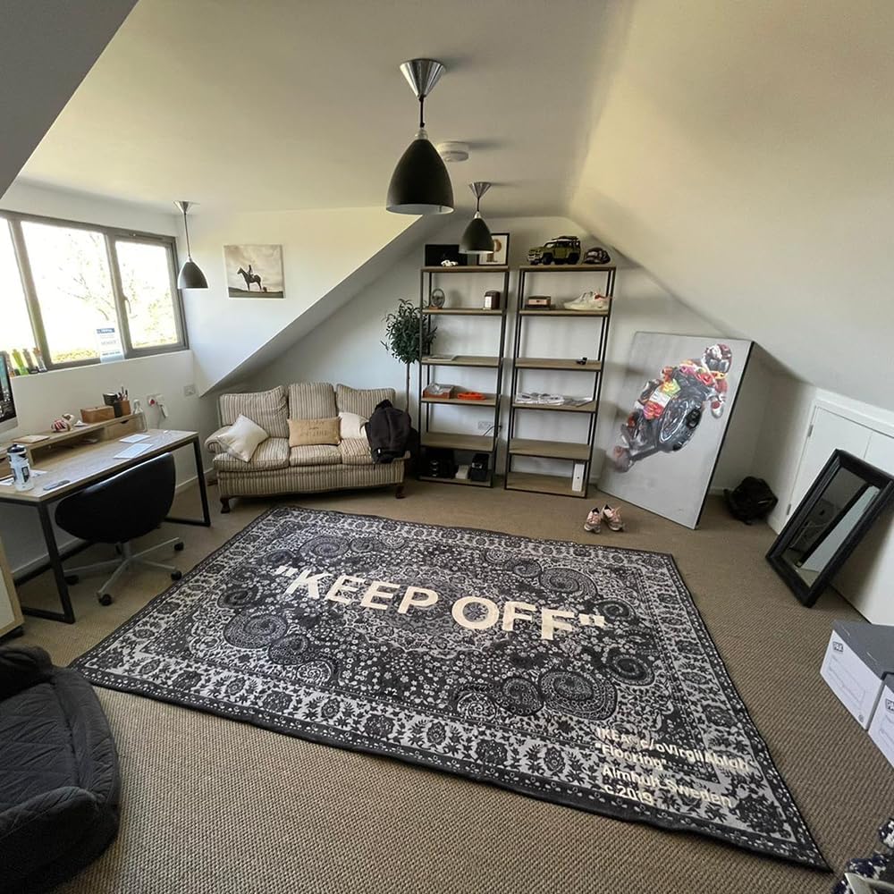 KEEP OFF Rug - Cashew Flower Classic Paisley Cashmere Area Rug - Hypebeast Home Decor Carpet - 31.5 * 47in (80 * 120cm) Kitchen Mat/Bedside Mat/Entryway - Artistic Premium Floor Mat