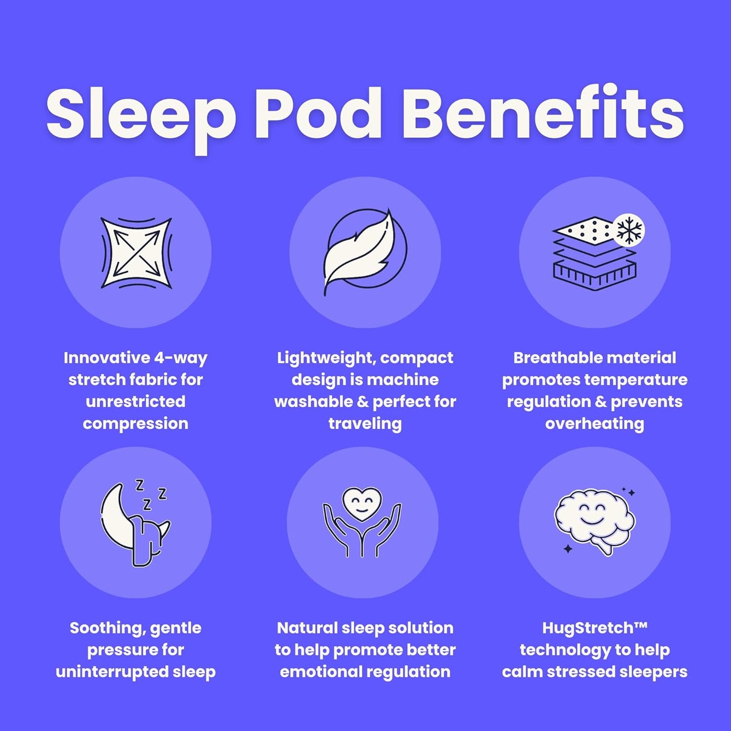 Hug Sleep Hooded Sleep Pod, Wearable Blanket with Comfy Hoodie, Weighted Blanket Alt, Seen on Shark Tank, Cooling Sensory, Machine Washable Cozy Blankets, Adult, Kids or Teens Gift, Ruby, Medium
