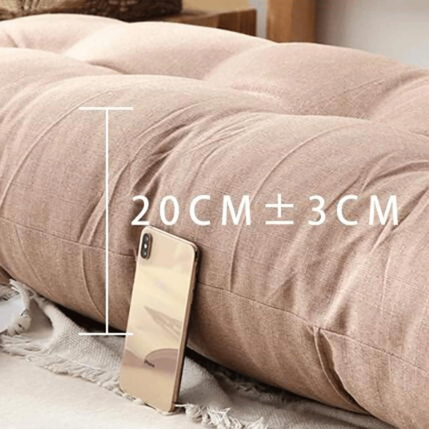 Triangular Positioning Heighten Support Reading Cushion Never Collapse Cushions for Sofa Bed Headboard Upholstered with Removable Cover(Size:100X60cm,Color:A)