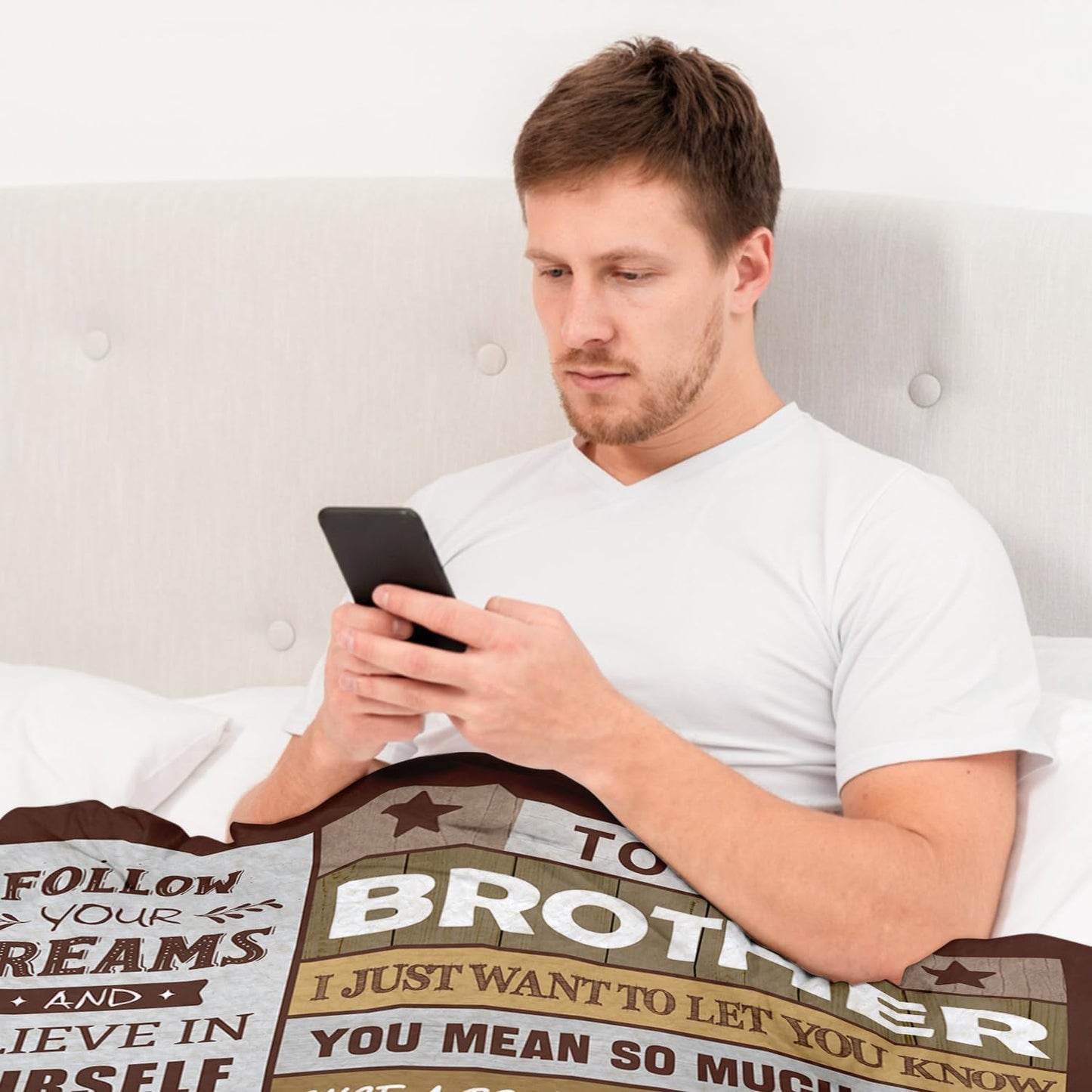 Gifts for Brother - Brother Gifts from Sister - Best Birthday Gift for Brothers Adult - Christmas | Fathers Day Blanket Gift for Brothers - Funny Gifts for Brother's - Soft Throw Blanket 60"x80"