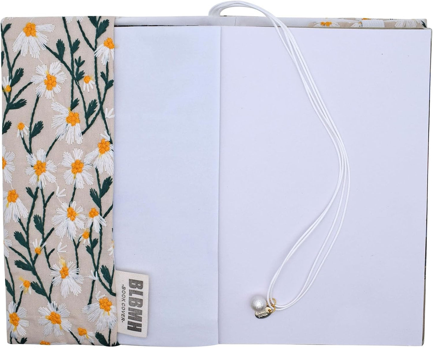 BLBMH Book Covers for Paperbacks Fit for 6x9 inch Adjustable Book Jacket Cover for Women Over 15 Soft Cloth Protector for Notebook Journal - Daisy 2 9in