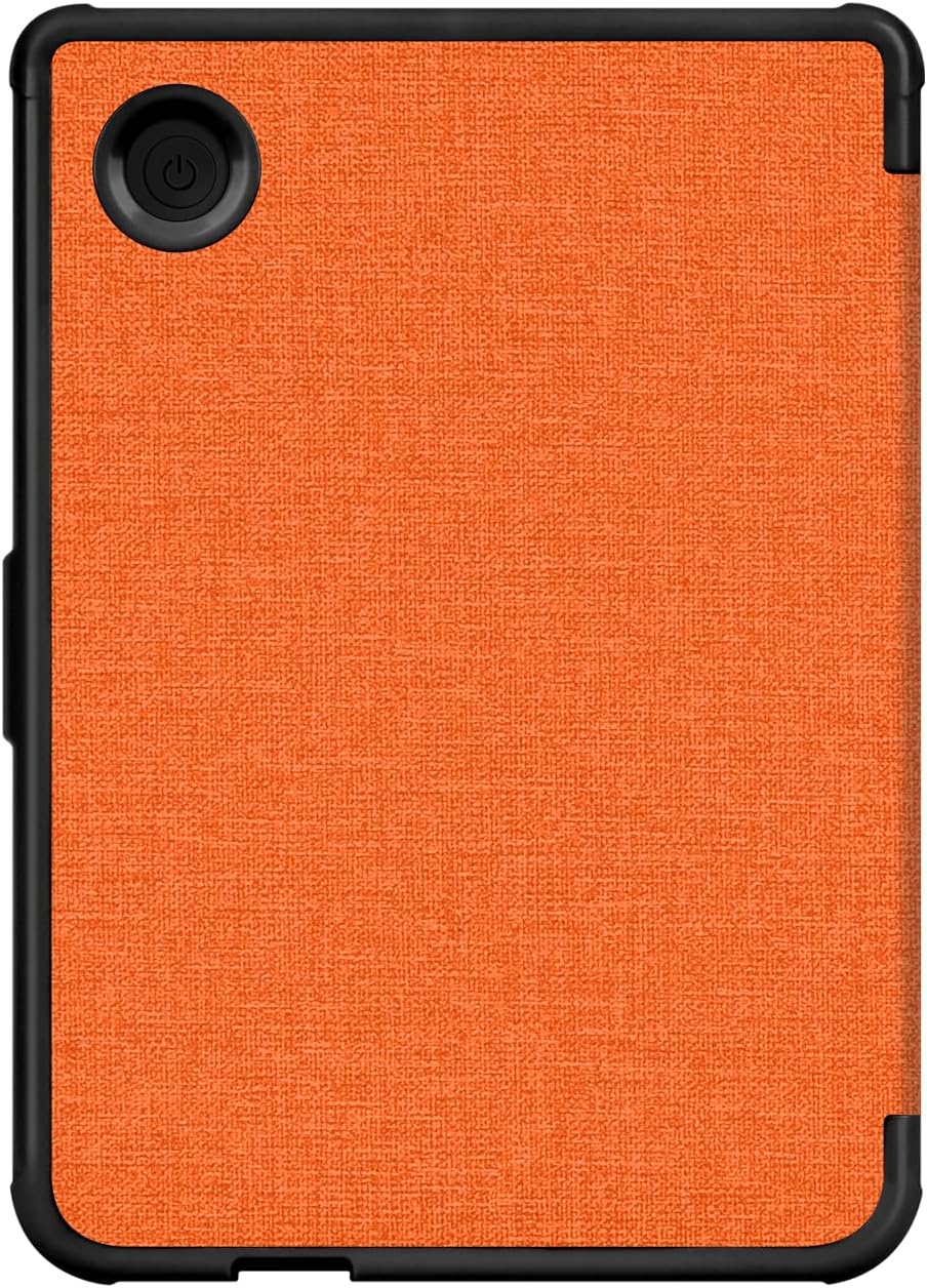 Case for 6” Kobo Clara 2E Only - Ultra Slim PU Leather Smart Cover with Auto Sleep and Wake, Premium Protective Case with Hand Strap for Kobo Clara 2E (Orange)