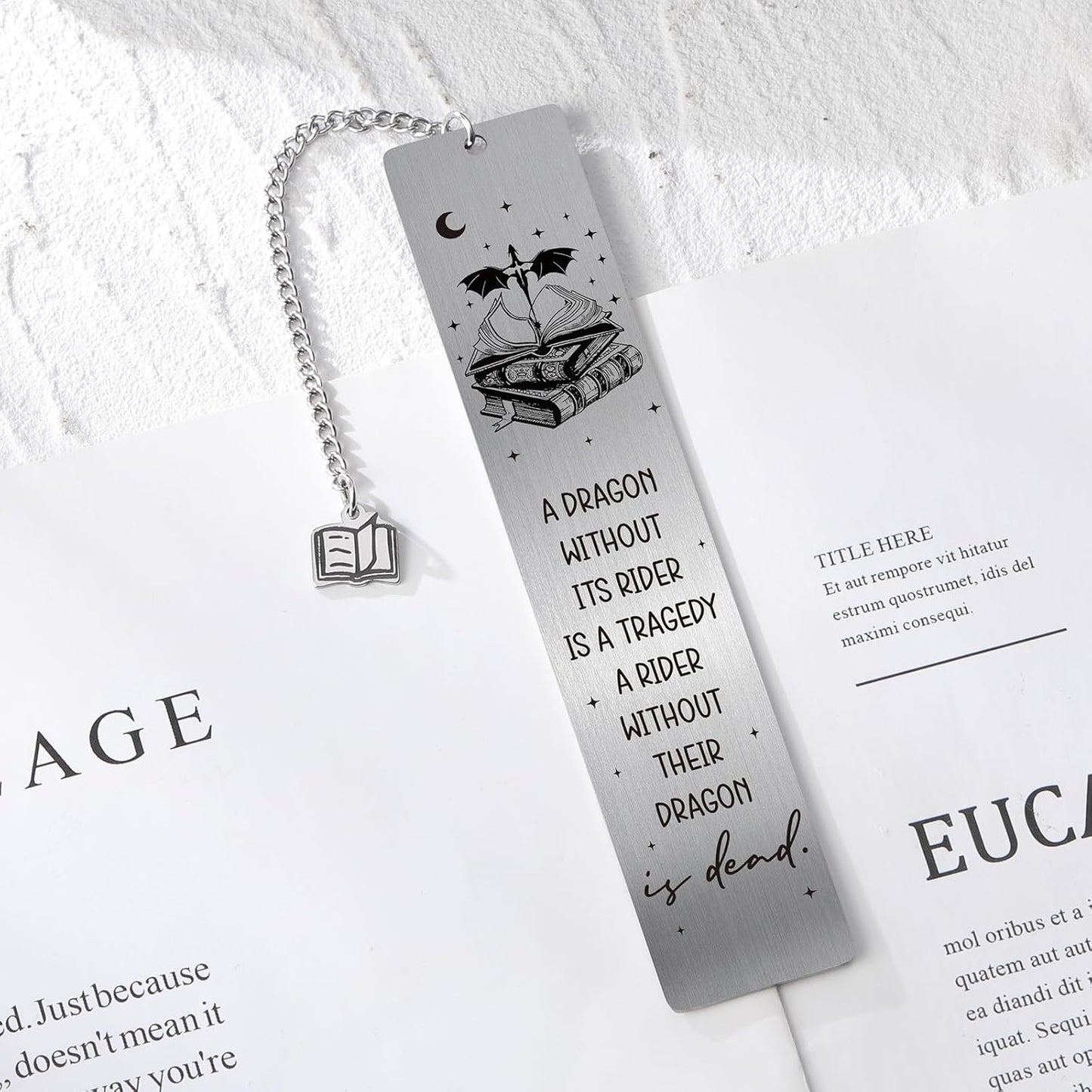 Fantasy Fourth Wing Bookmark - Cool Dragon Metal Bookmarks Reading Men Gifts Funny Adventure Novel Fans Page Makers for Boys Reader Bookish Book Lovers Students Birthday School Accessories