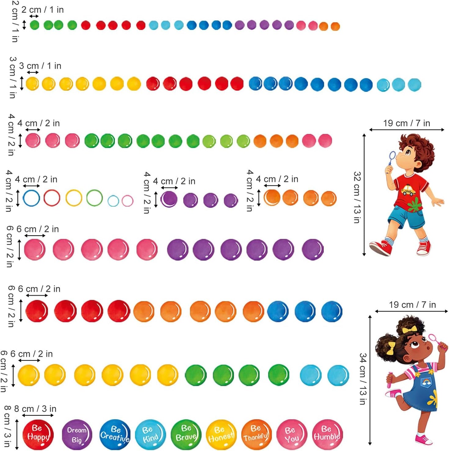 decalmile Reading Corner Colorful Bubble Wall Stickers Inspirational Motivational Quotes Wall Decals Kids Playroom School Library Classroom Home Decor