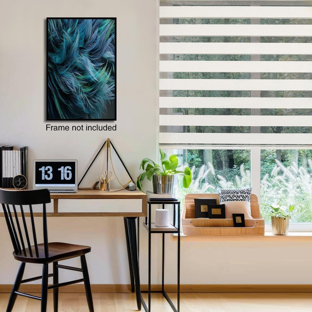 GDJSMIN Abstract Visual Texture Wall Art, Complex Fur Pattern Poster For Reading Room Living Room Decor 24 X 36 Inch Unframed