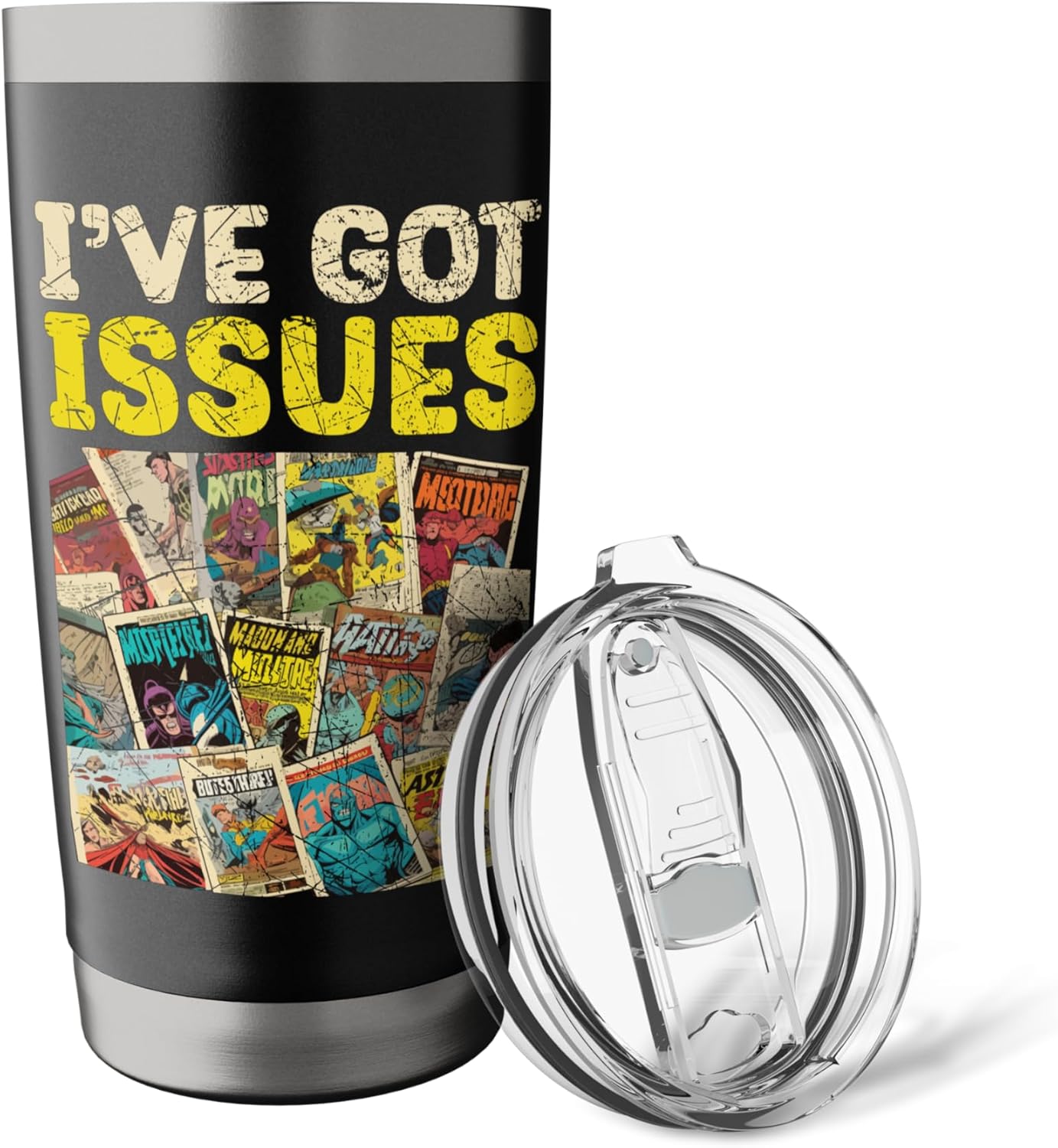Comic Collector Comic Reader Reading Comic Books Stainless Steel Insulated Tumbler