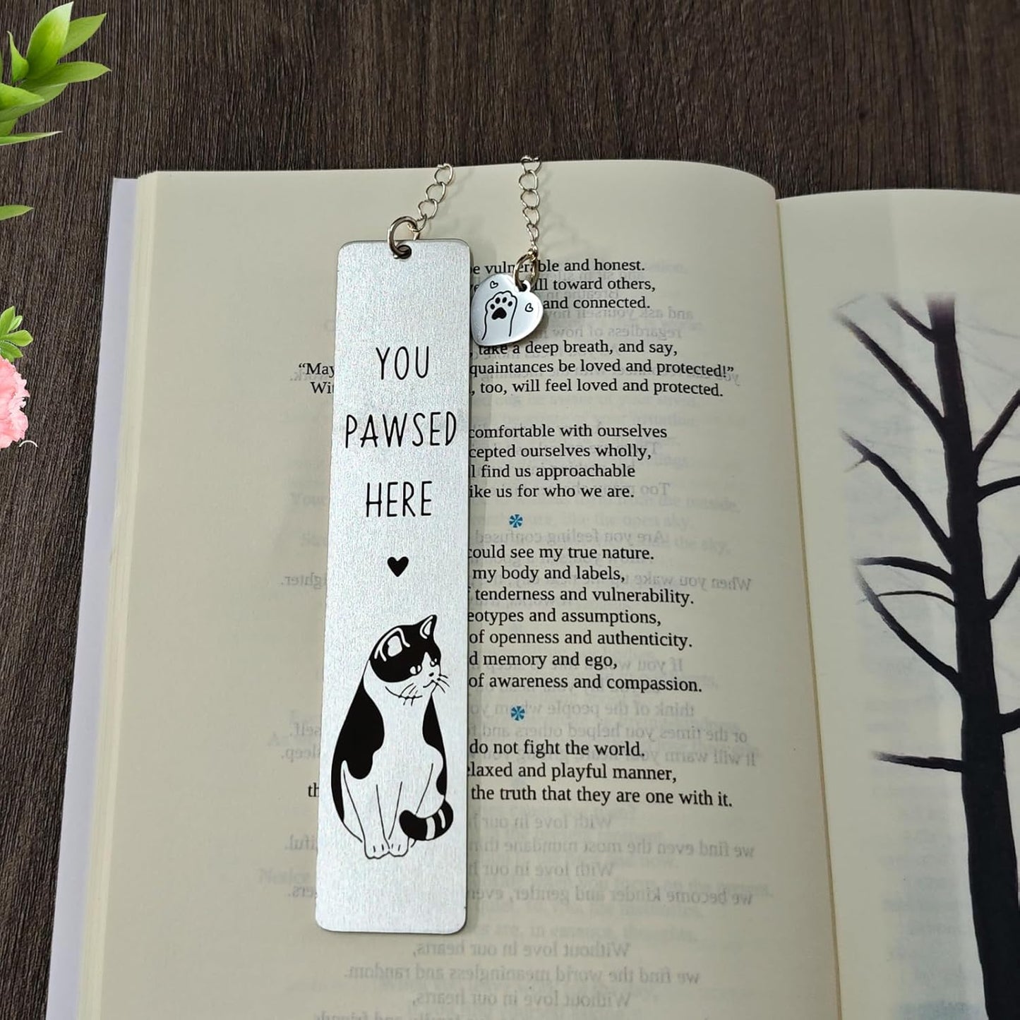 Cat Metal Bookmark, Cute Book Marks for Reading Women, Kids, Men, Book Lovers, Friends - Durable & Rustproof Book Accessories, Cat Lovers Gift (Bicolor Cat-6)