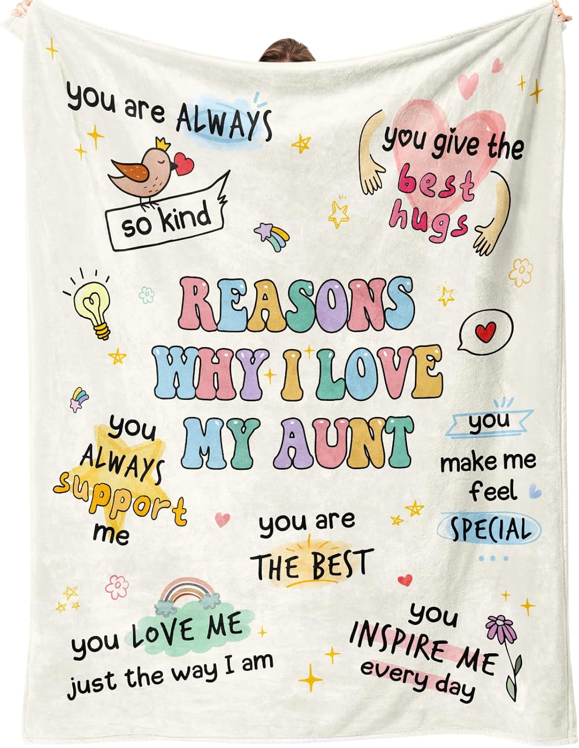 Aunt Gifts, Aunt Blanket, Aunts Birthday Gifts, Gift for Aunts from Niece Nephew, Best Auntie Ever Present Ideas for Christmas Mothers Day, to My Auntie Throw Blanket 60”x50”