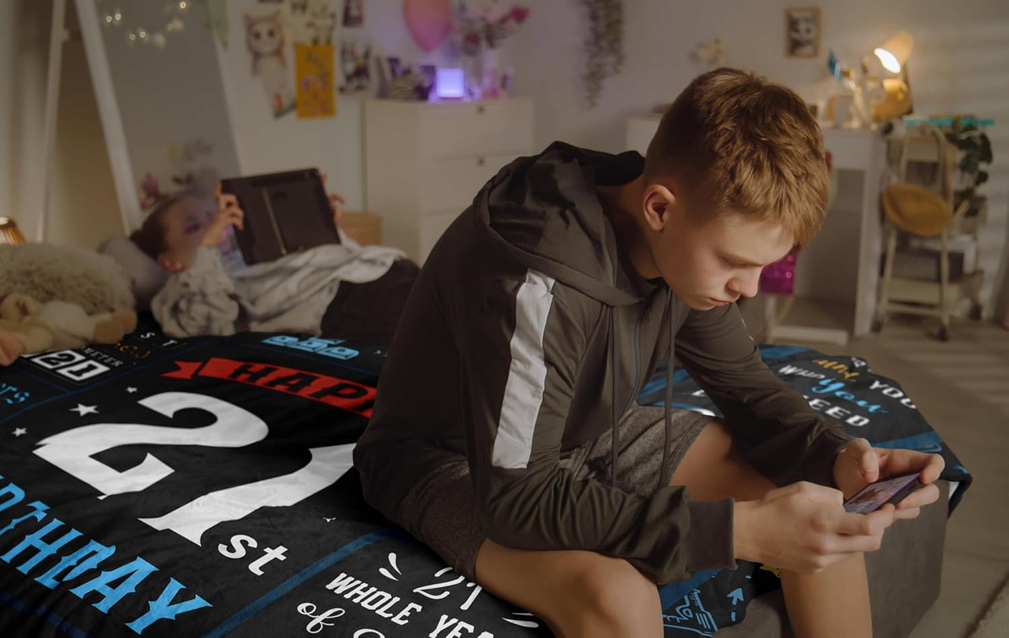 21st Birthday Gifts for Him, Best/Cool 21st Birthday Gifts for Guys/Son, 21 Birthday Gift Ideas, 21 Bday Gifts for 21 Year Old Male, 21 Year Old Bday Presents for Him Throw Blanket 60x50in