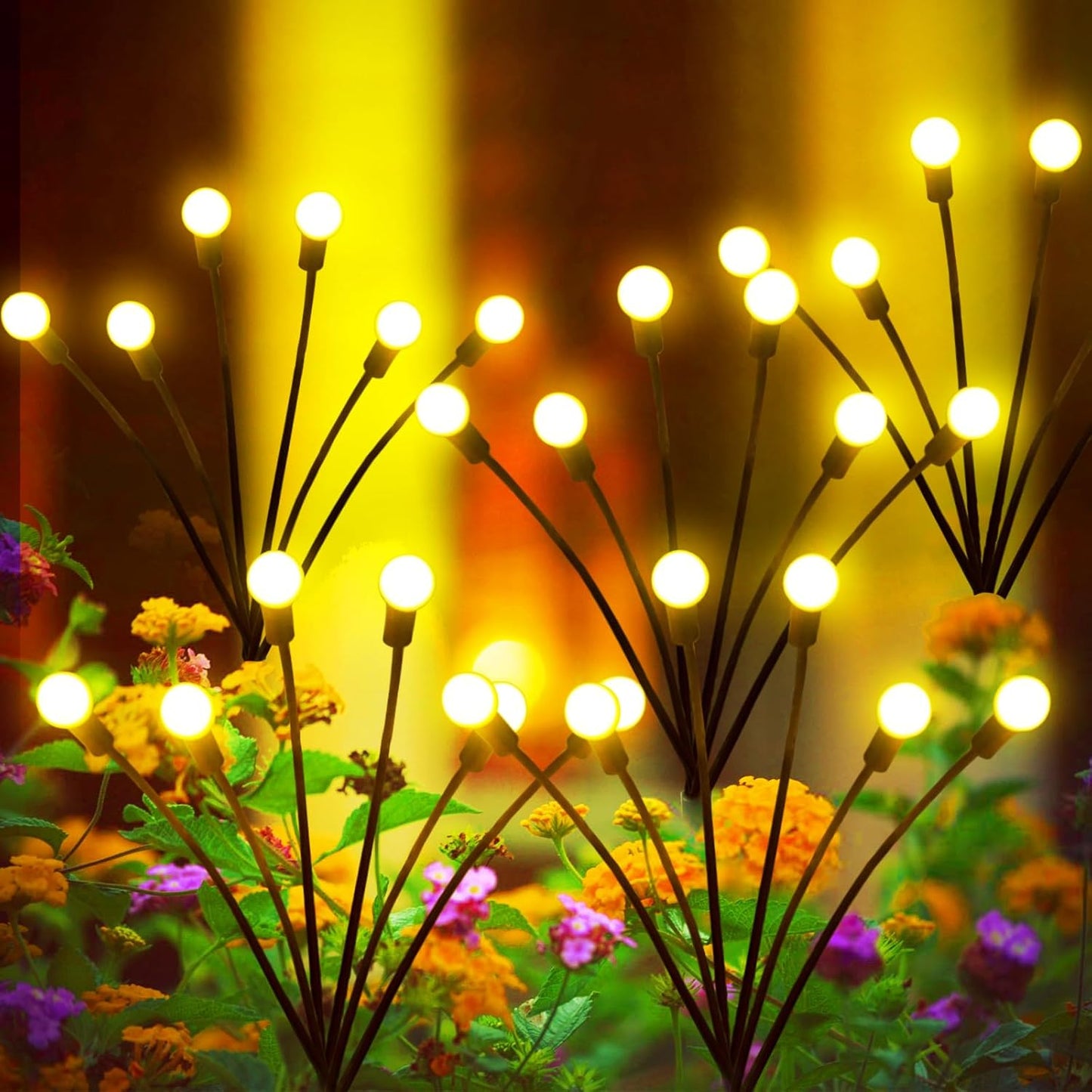 Solar Lights Outdoor, 6 Pack Solar Garden Lights, Firefly Lights, Garden Decorations for Yard Patio Pathway Lawn, Gifts for Mom Women