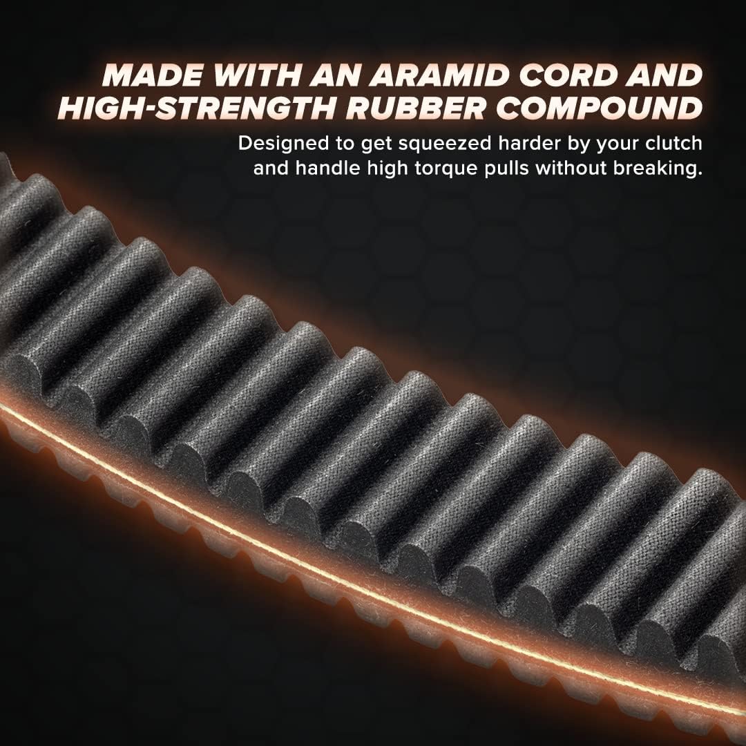 SuperATV Heavy Duty CVT Drive Belt for Polaris RZR XP 1000 2014+ | Extreme Heat & Abuse Resistant | USA Made Belt