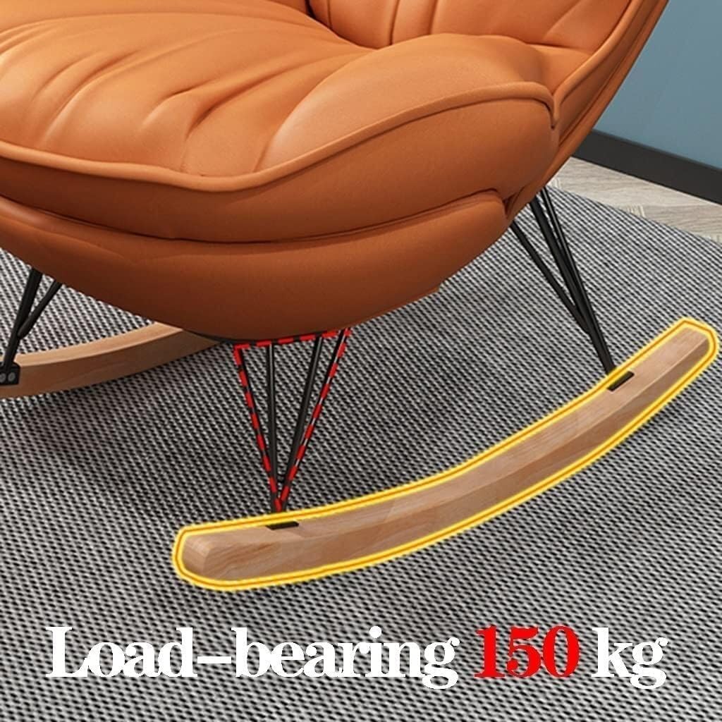 LSLYTQ Glider Rocker Chair with Ottoman - rfect Rocking Chairs for Living Room, Bedroom, Offices - Comfy Armchair for Reading, Relaxing - Lounge Side Chairs with Ottoman by [Brand]