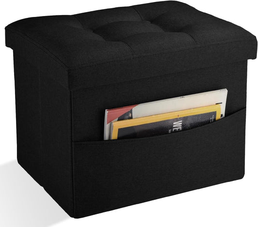 Ottoman Storage Ottoman Foot Rest Stool Foldable Bench with Storage Student Dormitory Bedroom and Entryway 17 X 13 X 13