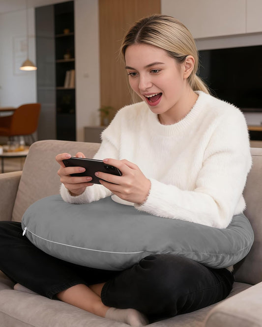 Multi-Use Arm Support Pillow - Ideal for Gaming, Office Work, Reading & Travel, All-Ages Ergonomic Design Helps Relieve Arm Fatigue, Machine Washable & Portable
