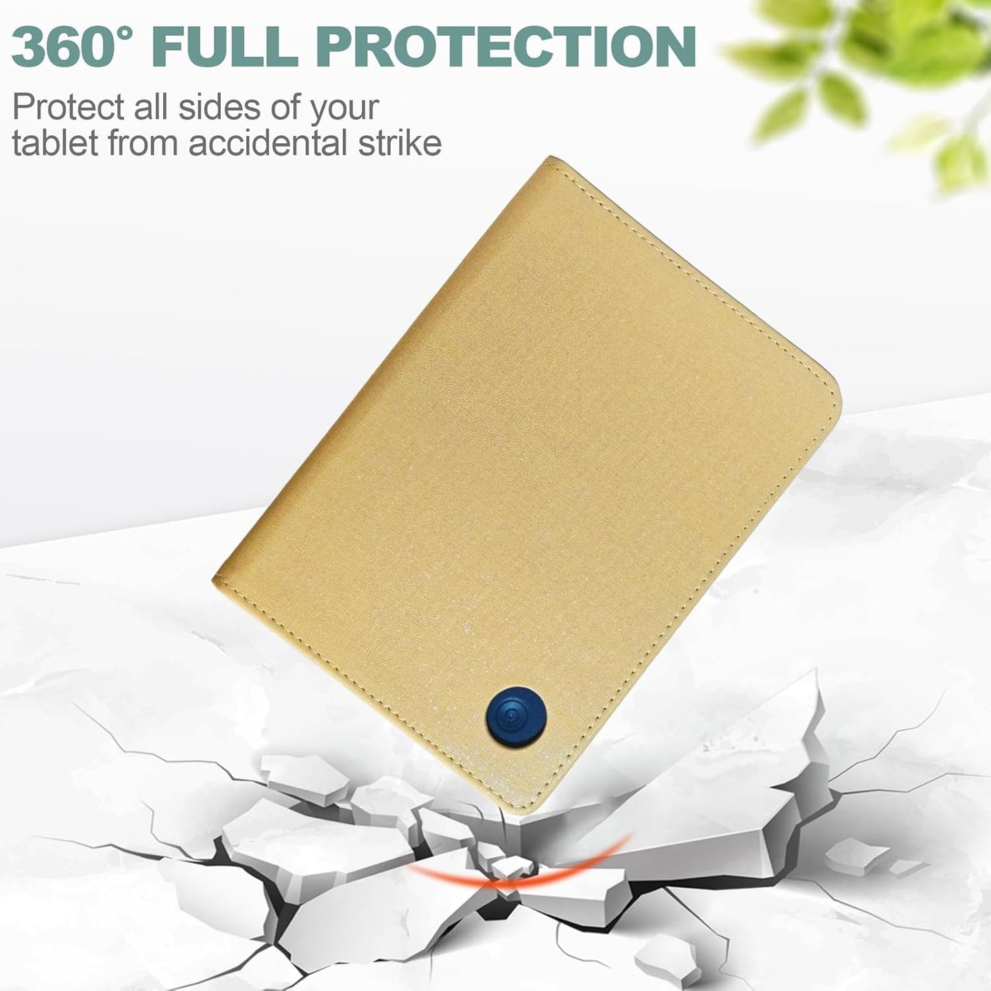 Stand Case for Kobo Clara BW/Colour 6 Inch 2024 Release, Premium PU Leather Sleeve Cover with Card Slot, Hand Strap and Atuo Sleep/Wake, Khaki