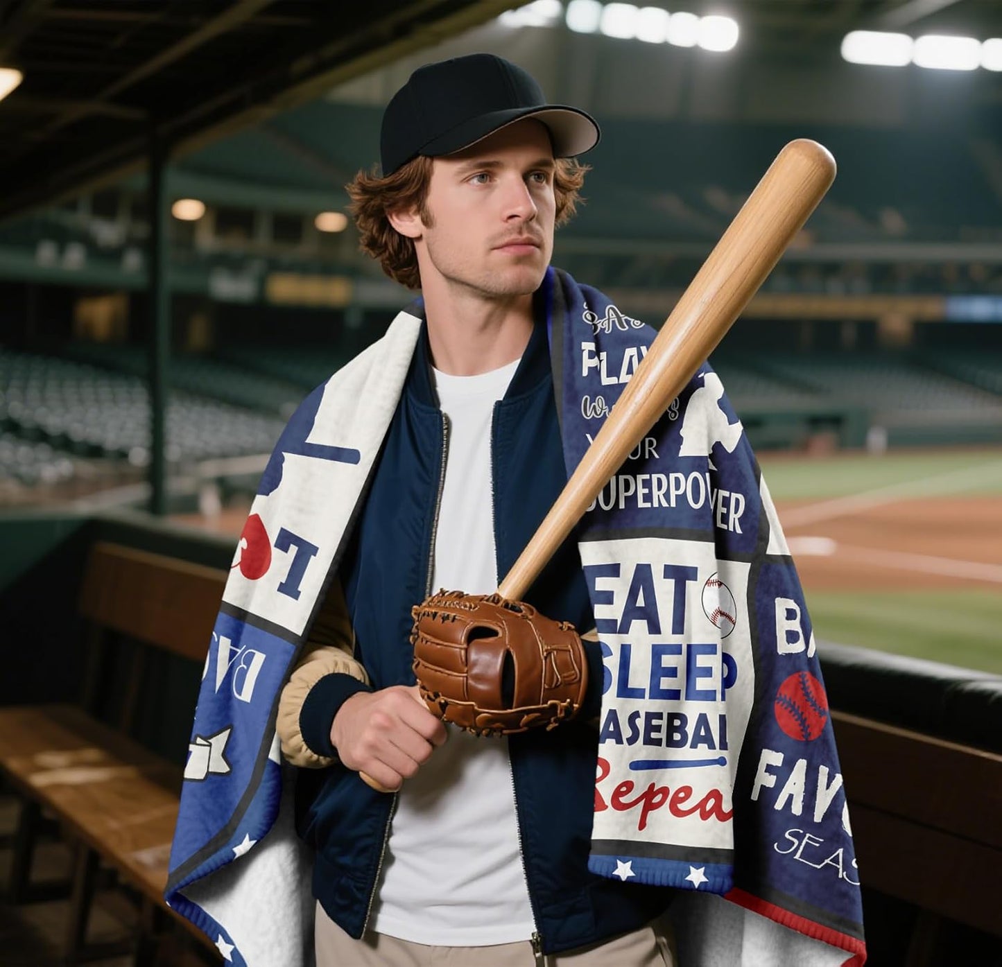Baseball Gifts Blanket 60"x50", Baseball Gifts for Boys 8-12, Baseballs Gift Decor for Kids Men, Baseballs Coach Present, Cool Presents for Base-Ball Players Lovers Throw Blankets
