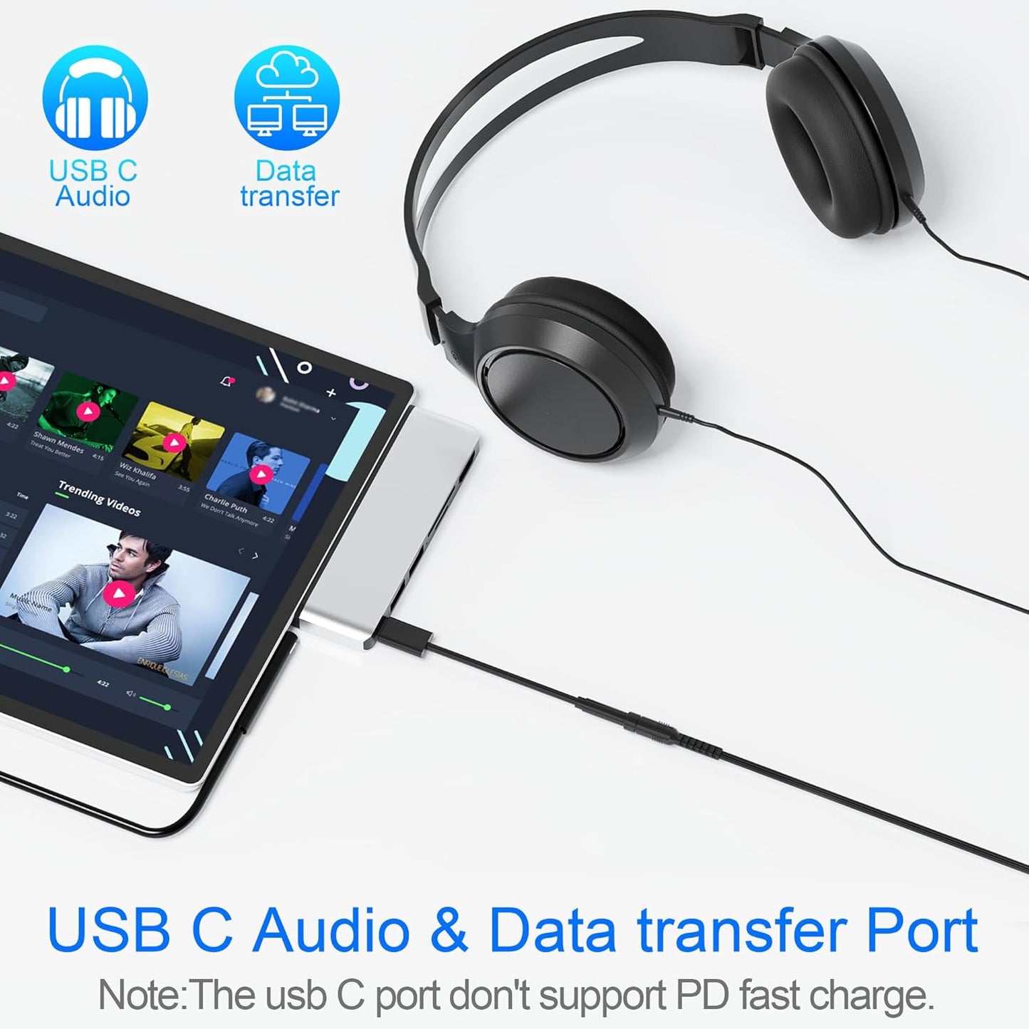 Surface Pro 7 Docking Station, Surface Pro 7 USB Hub with 4K HDMI+ USB C Audio & Data Transfer+ 2 USB 3.0 Ports+ TF/SD Card Slot, Surface Accessories Adapter for Surface Pro 7