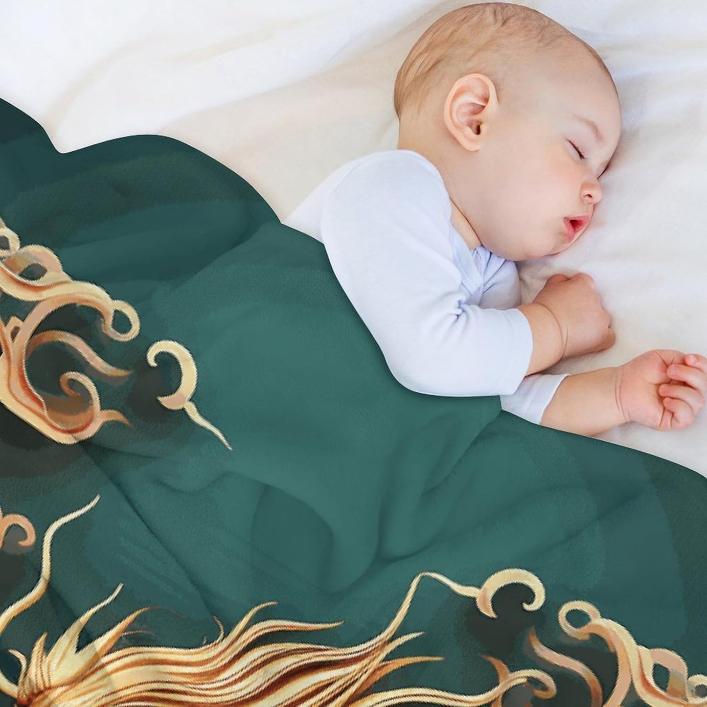 Dragon Chinese Background Throw Blanket for Couch Super Soft Warm Lightweight Throw Blankets Cozy Flannel Bed Blanket Cute Decorative Blankets for All Seasons Home Decor Gift 30"*40"（76 * 100cm）