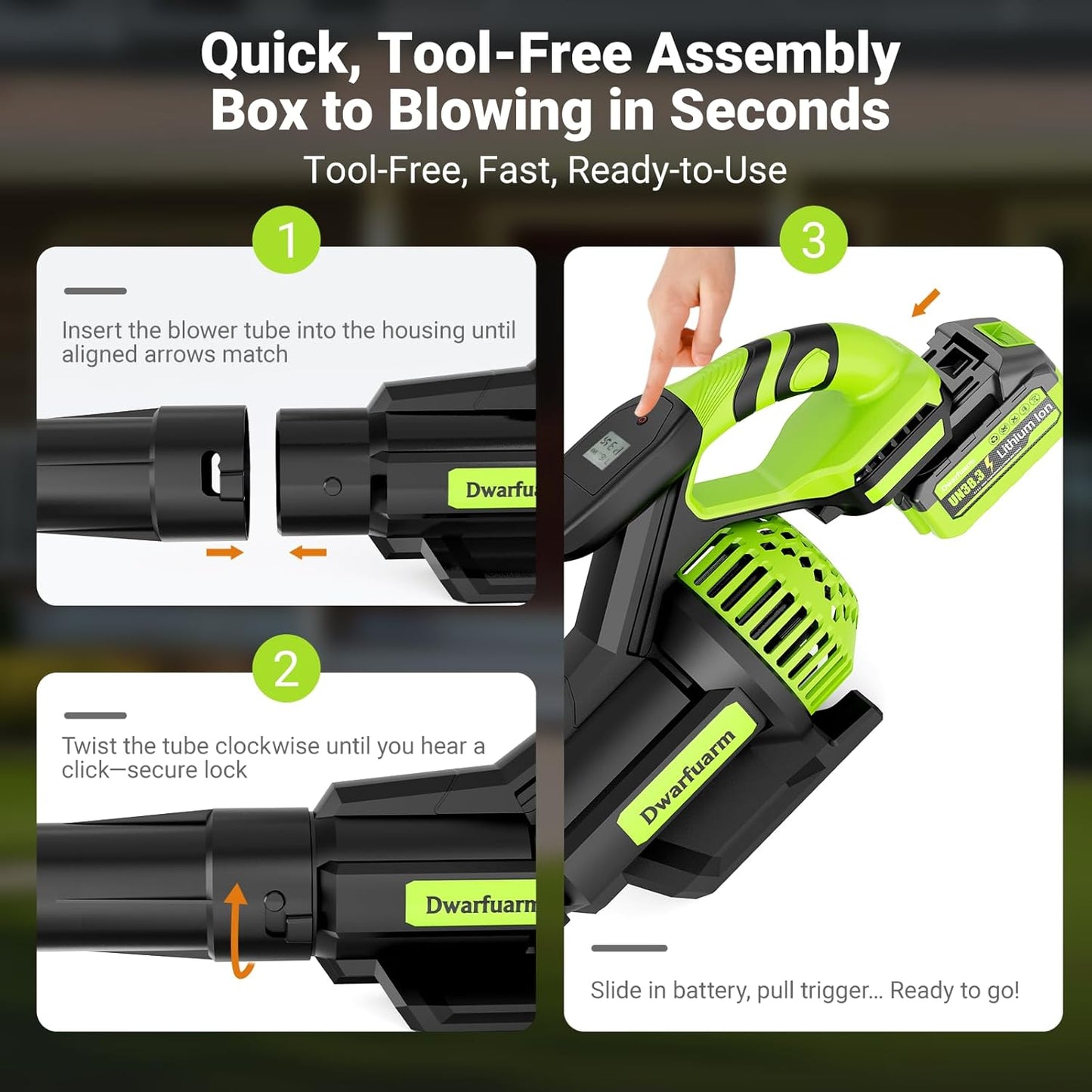 Cordless Leaf Blower with 715 CFM, 35,000 RPM Brushless Motor, Lightweight Electric Blower with LCD & 3-Speed Modes, Battery Powered with 2×4.0Ah Batteries & Charger for Lawn Care, Yard, Patio & Car