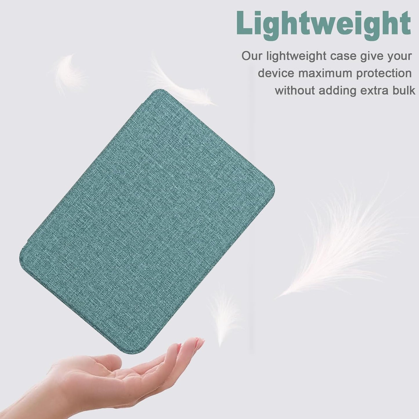 Case for Kobo Clara Slim Lightweight Premium PU Leather 6 Inch Cover with Auto Sleep/Wake, Agave Green