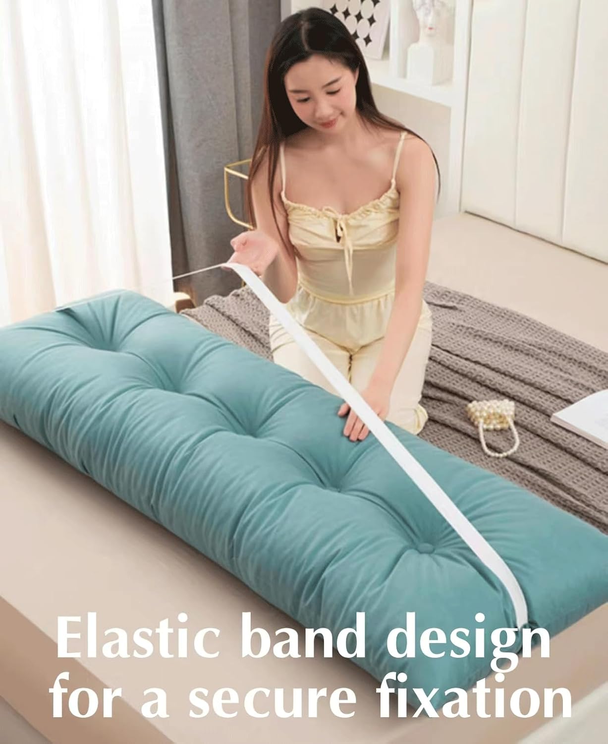 Large Ergonomics Backrest Wedge Headboard Cushion Reading Pillow Bed Back Support for Sitting Up in Bed Bolster(Size:120x55x18cm,Color:Brown)
