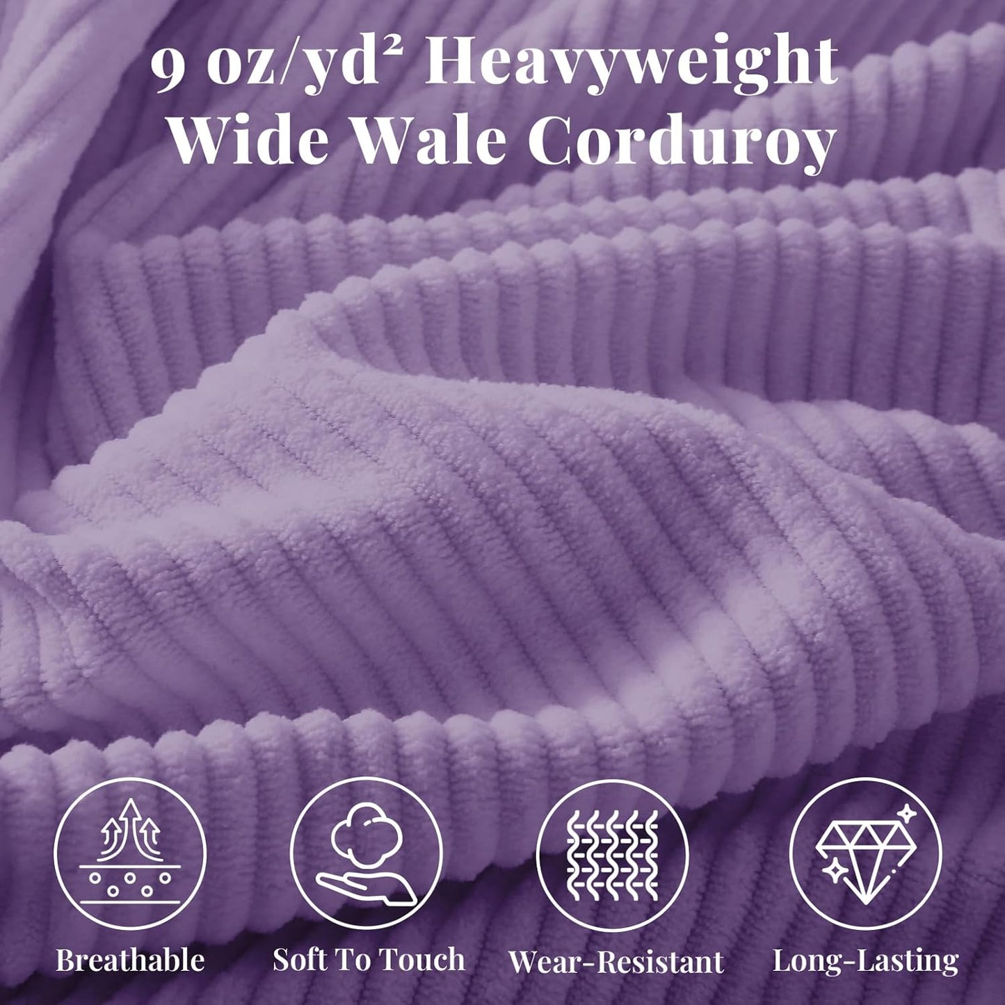 Sasttie Wedge Pillow Set, 3PCS Reading Pillow for Sitting, Bed Wedge Pillow Headborad for Sleeping, After Surgery, Acid Reflux, Leg and Back Support, with Neck Cushion, 23"x11.5"x30", Lavender