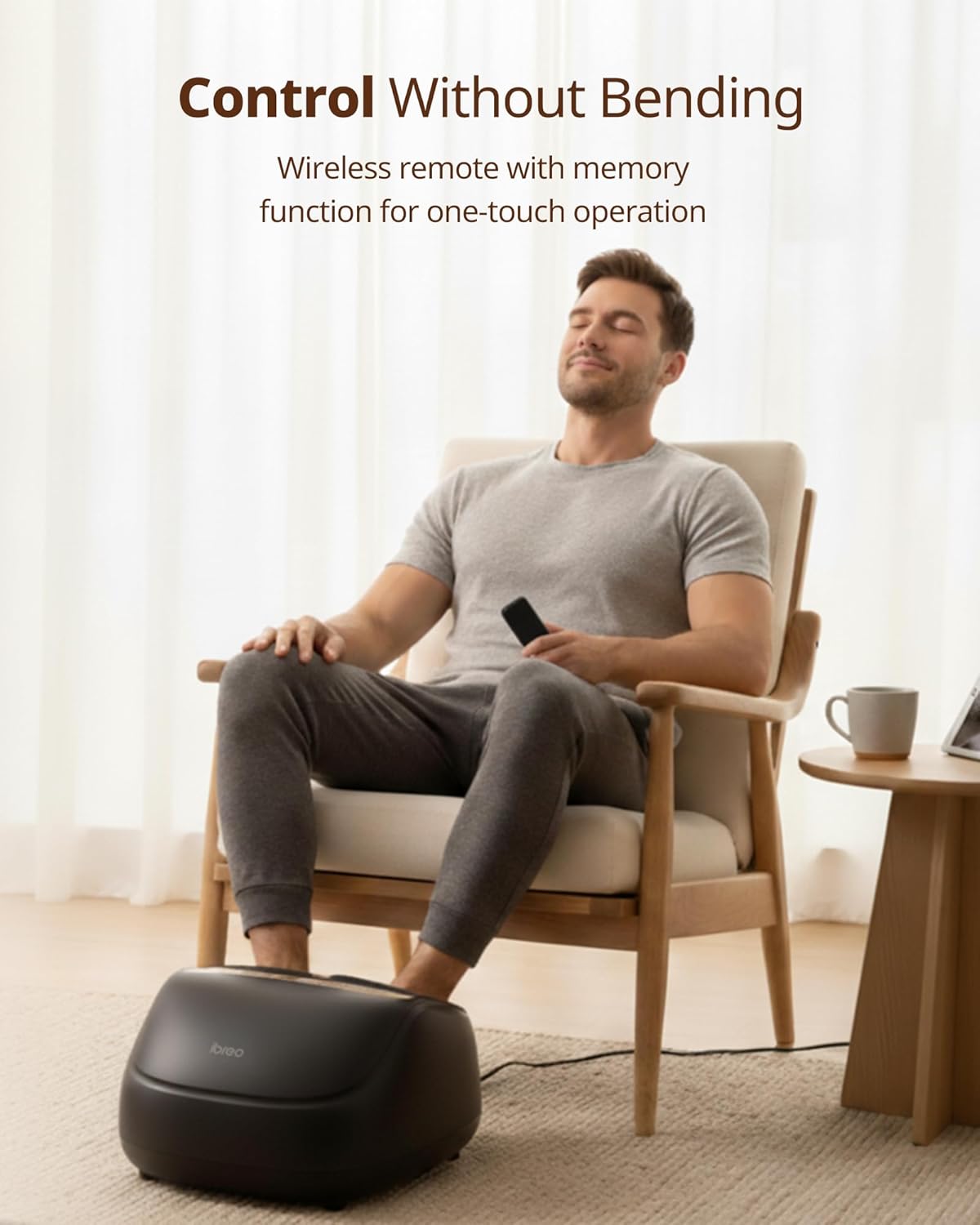 4-in-1 Shiatsu Foot Massager with Heat, Deep Kneading, Air Compression, Vibration, FSA Eligible, HSA Eligible for Neuropathy, Plantar Fasciitis, Pain Relief, Gift for Women & Men Size Up to 14