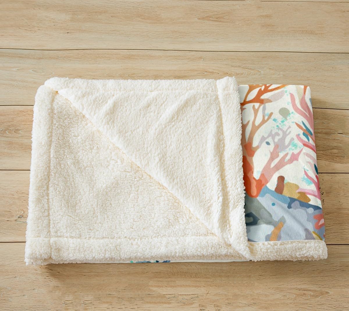 Feelyou Sea Turtle Fleece Throw Blanket Baby 30"x40" Reptile Tortoise Plush Blanket for Bed Sofa Couch Ocean Marine Themed Sherpa Blanket Underwater Animal Pattern Fuzzy Blanket Summer