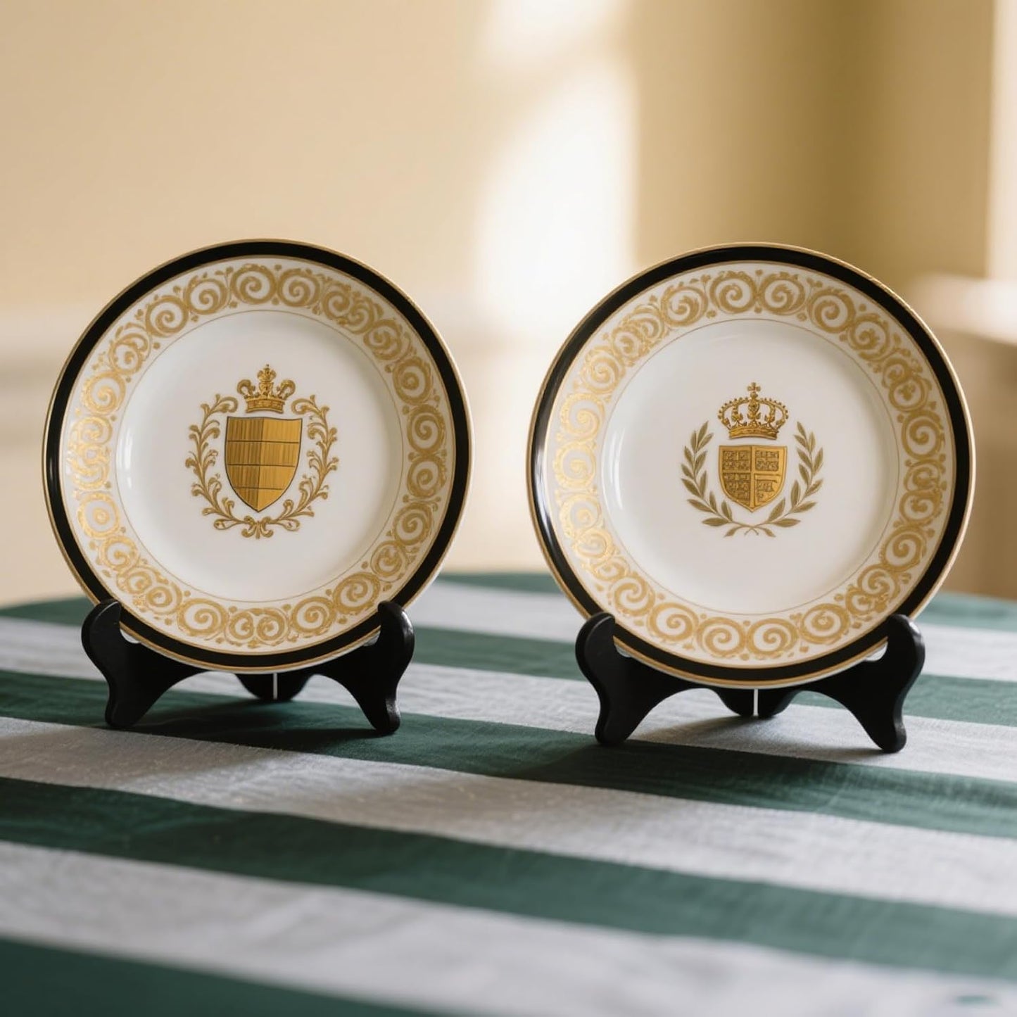 4 Pcs Wooden Plate Stands Tabletop Art Holder Picture Frame Easels Book Dish Decorative for Display