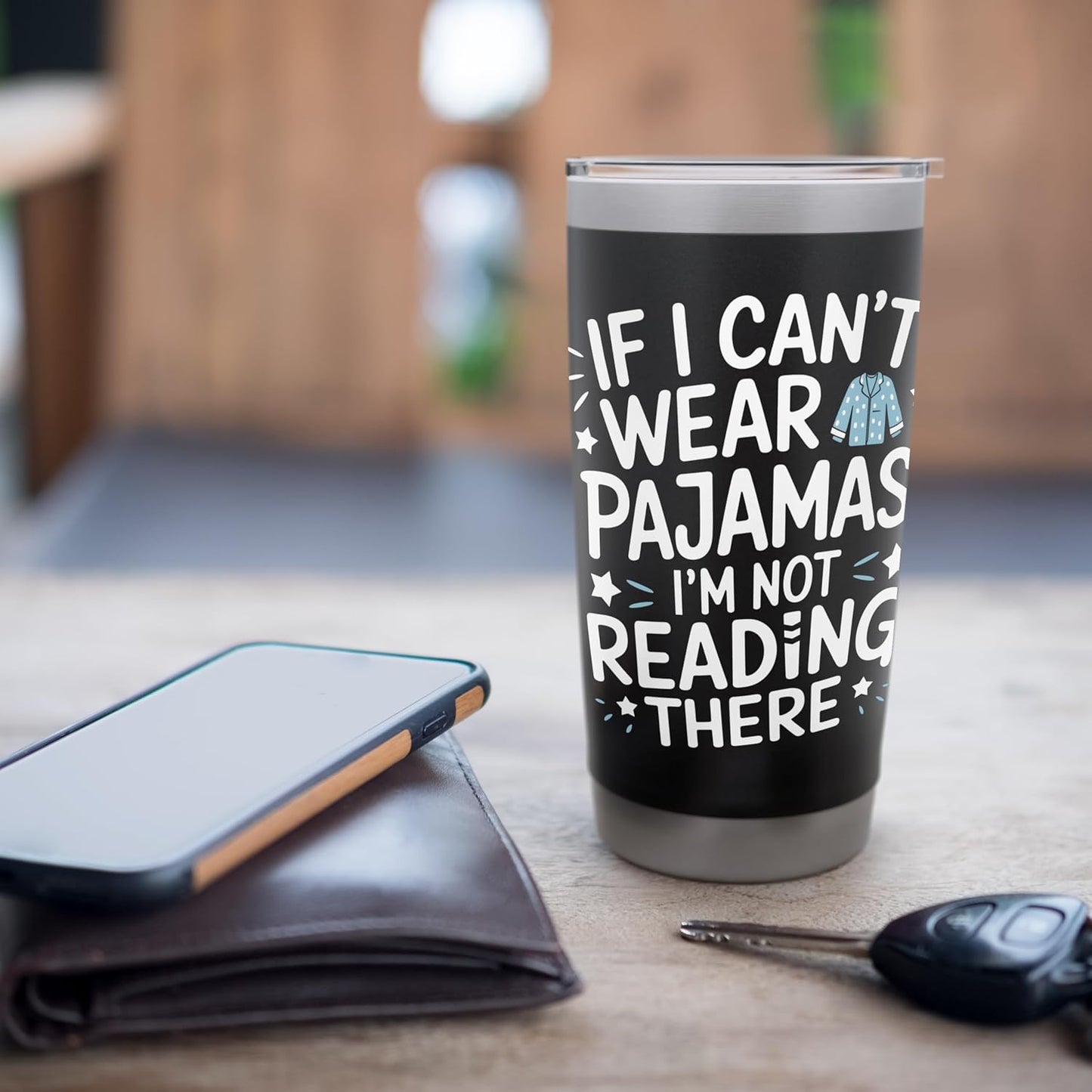 Reading All Winter Cozy Book Lover and Literary Escape Stainless Steel Insulated Tumbler