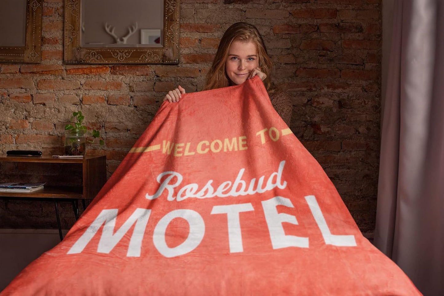 Culture Fly Schitt's Creek Rosebud Motel Plush Fleece Throw Blanket