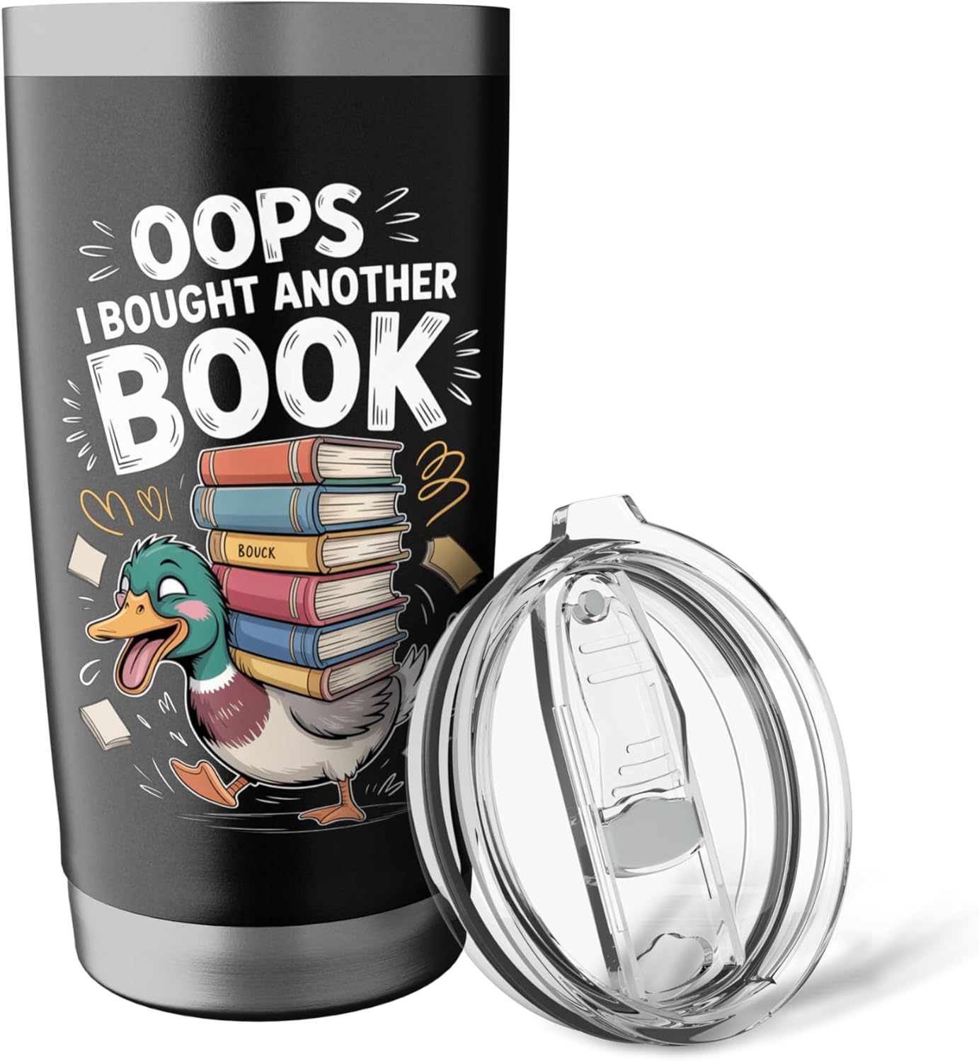 Oops I Bought Another Book Library Reader Bibliophile - Stainless Steel Insulated Tumbler