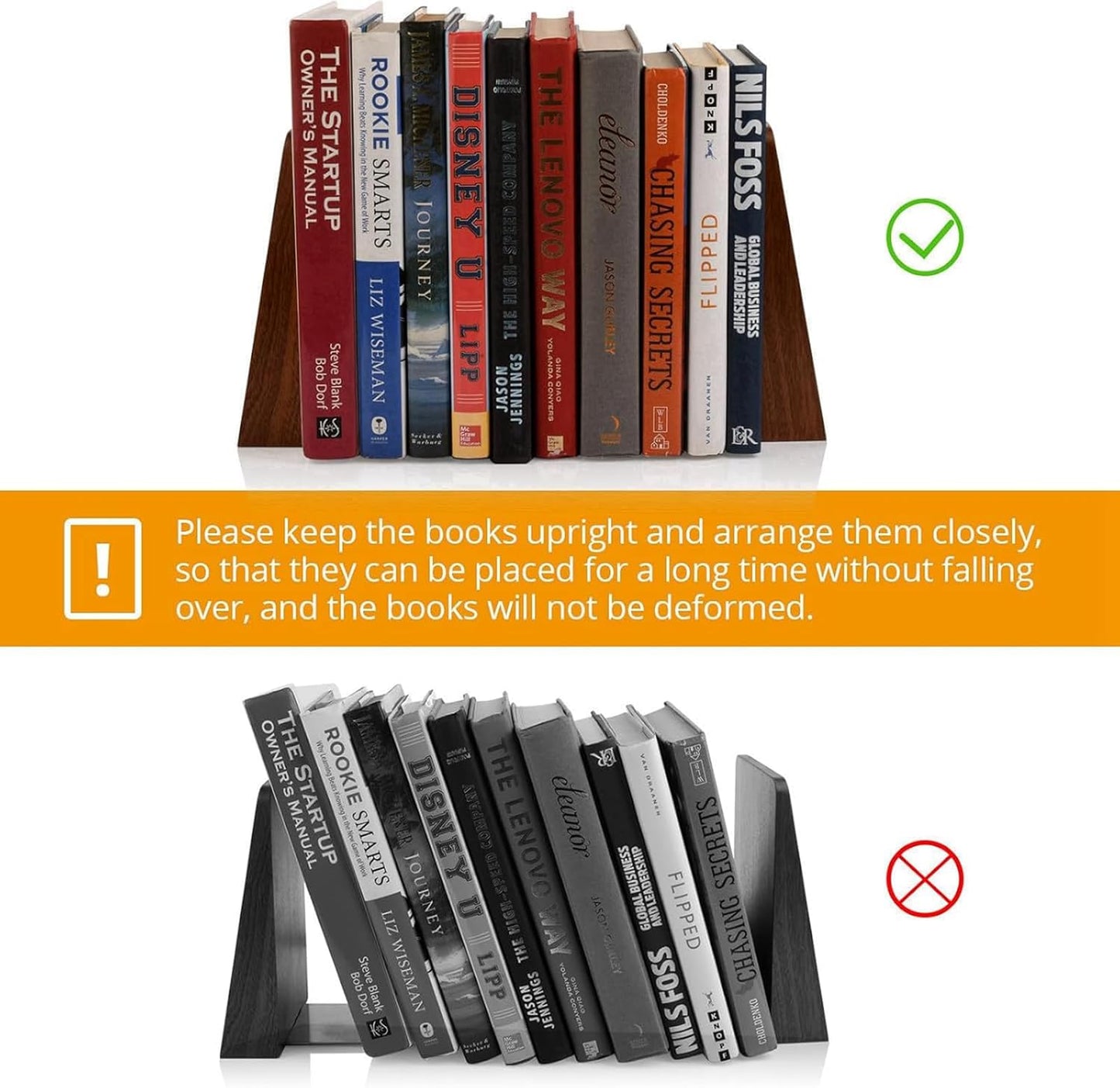 Wood Handmade Book Ends to Hold Books Large Heavy Duty Bookends for Shelves Decorative Book End for Heavy Books