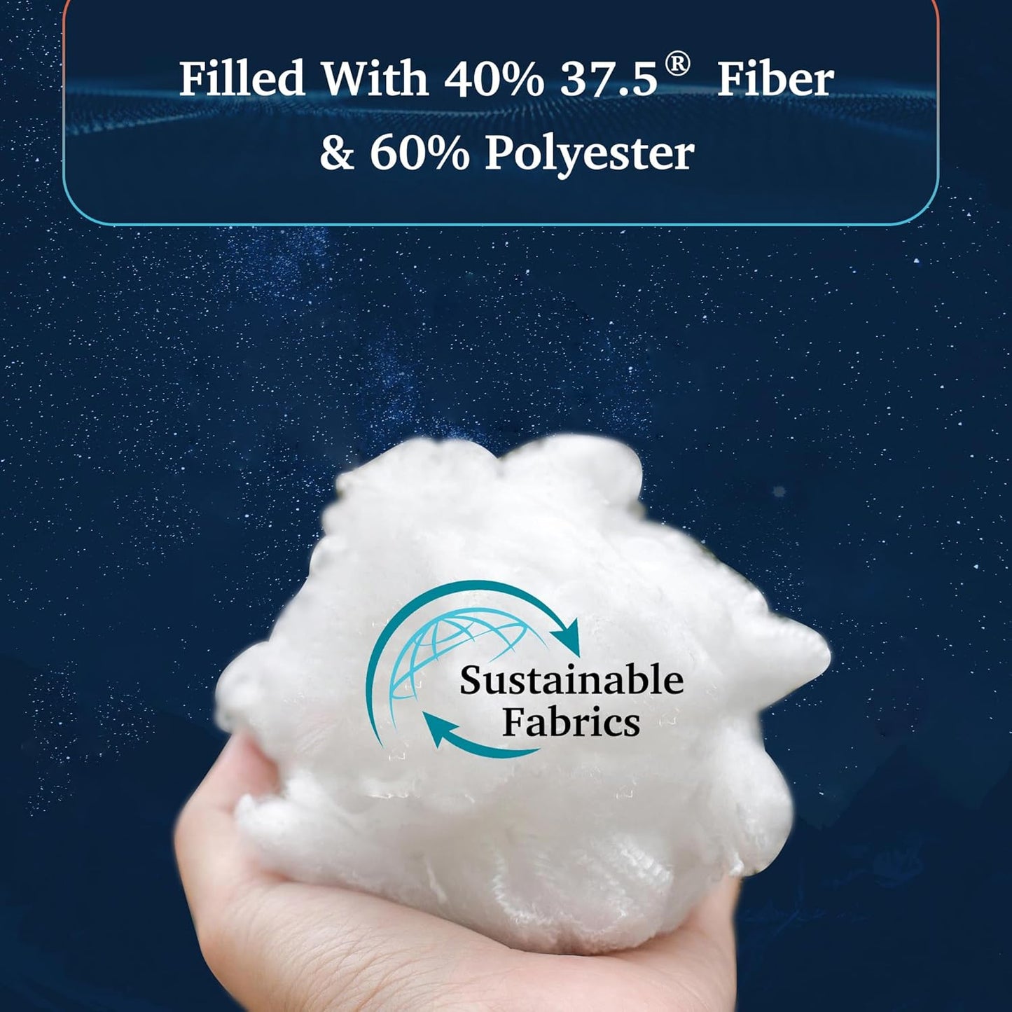 Temperature Regulating Down Alternative Comforter 37.5® Technology 300 Thread Count Fabric All Season Lightweight Hypoallergenic Duvet Insert with 4 Corner Loops White - King 108" x 98"