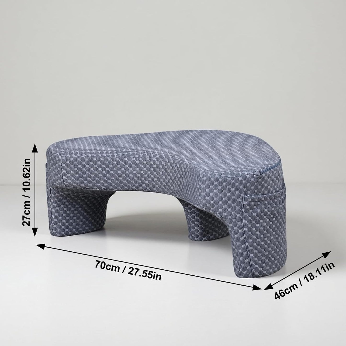 Reading Pillow with 2 Side Pockets,Arm Rest Pillow for Loptop,Memory Foam Reading Pillows for Gaming,Working, Crocheting,Removable and Washable Cover,Unique 3-Leg Design for Enhanced Stability