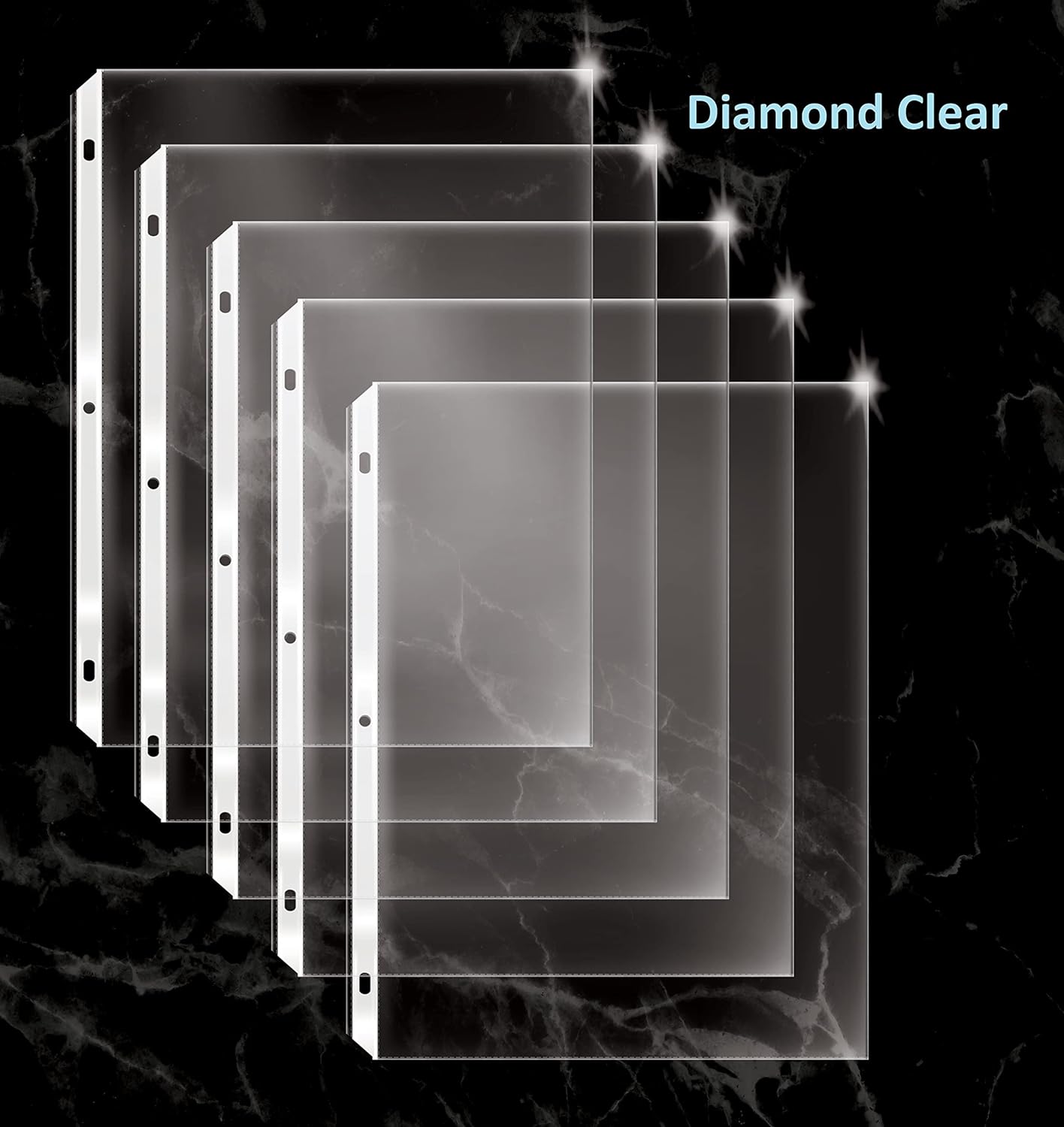 GOLD SEAL 25 Count Diamond Clear Extra Heavyweight Sheet Protectors, 4 mils Strong,8.5 x 11, Top Load, 25 Pack