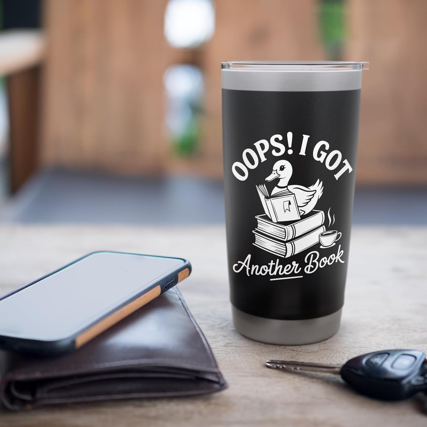 Oops I Got Another Book Goose funny Goose Reader Stainless Steel Insulated Tumbler