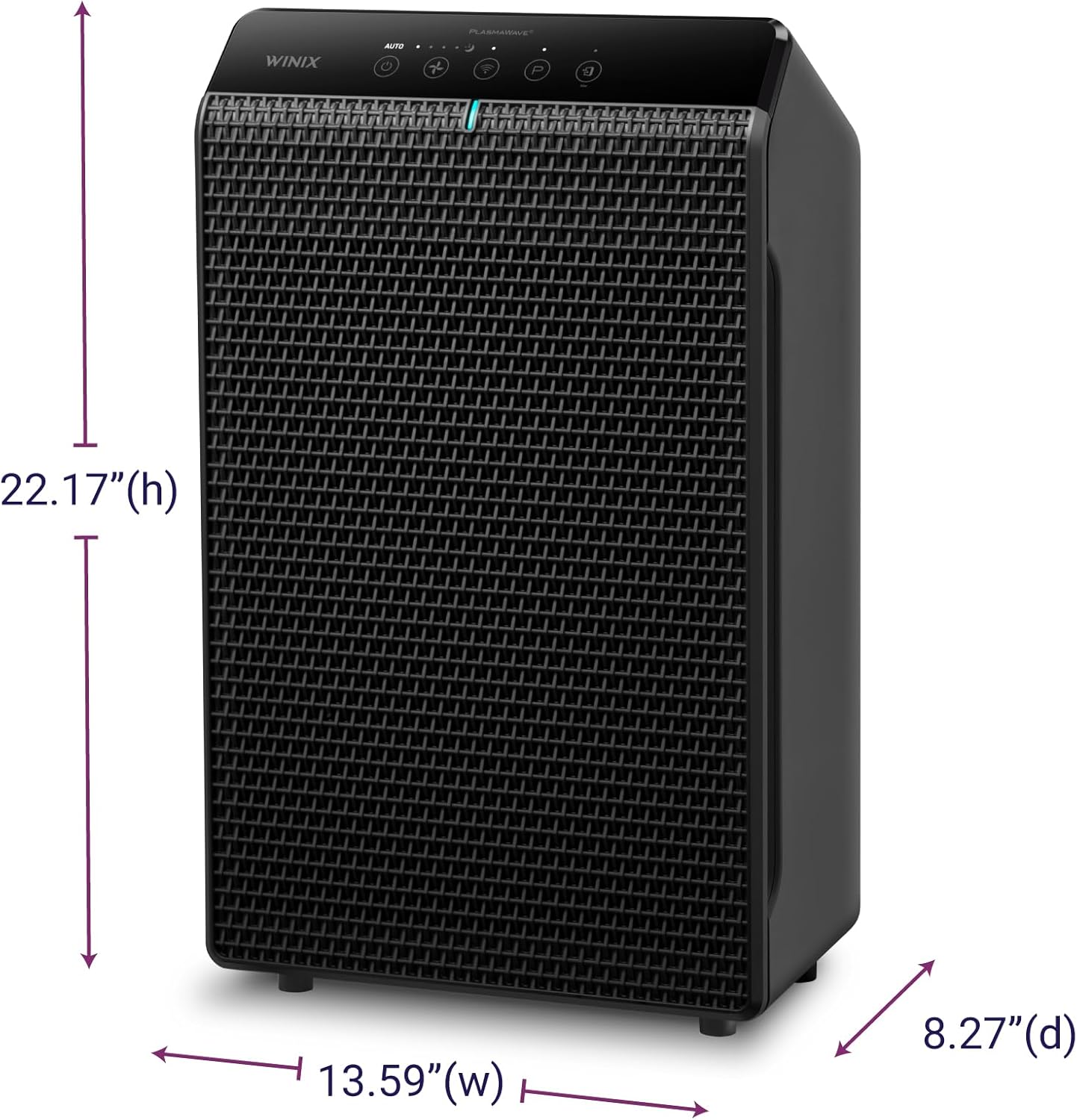 WINIX 5520 Air Purifier for Home Large Room Up to 1882 Ft² in 1 Hr With Air Quality Monitor, True HEPA, High Deodorization Carbon Filter and Auto Mode, Captures Pet Allergies, Smoke, Dust.