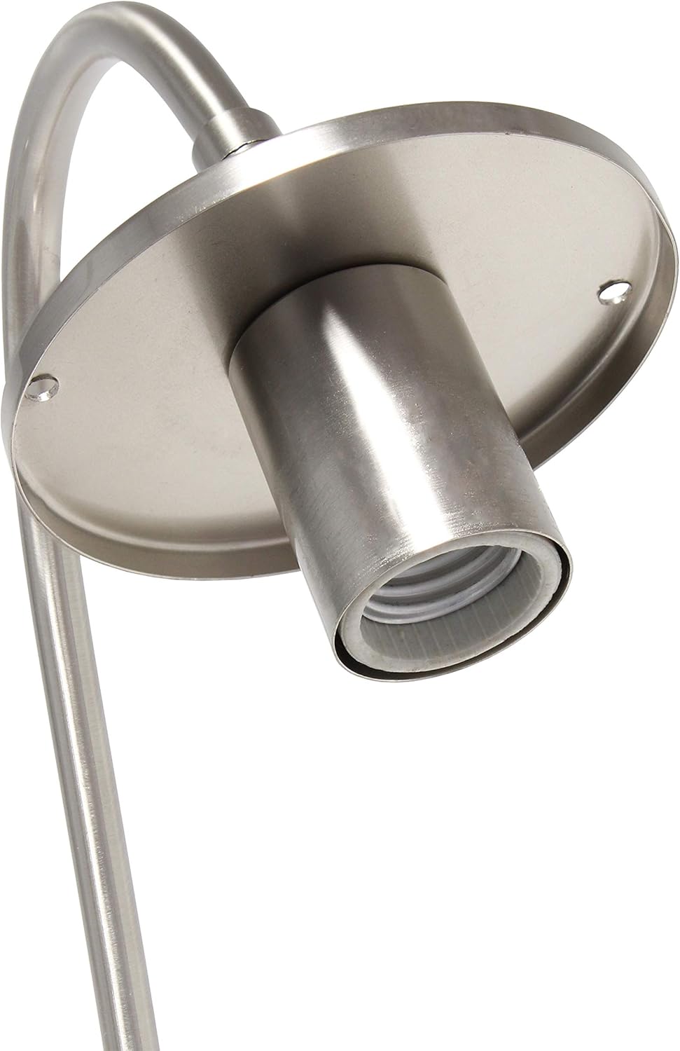Elegant Designs LT2068-BSN Caged in Metal Table Desk Lamp, Brushed Nickel