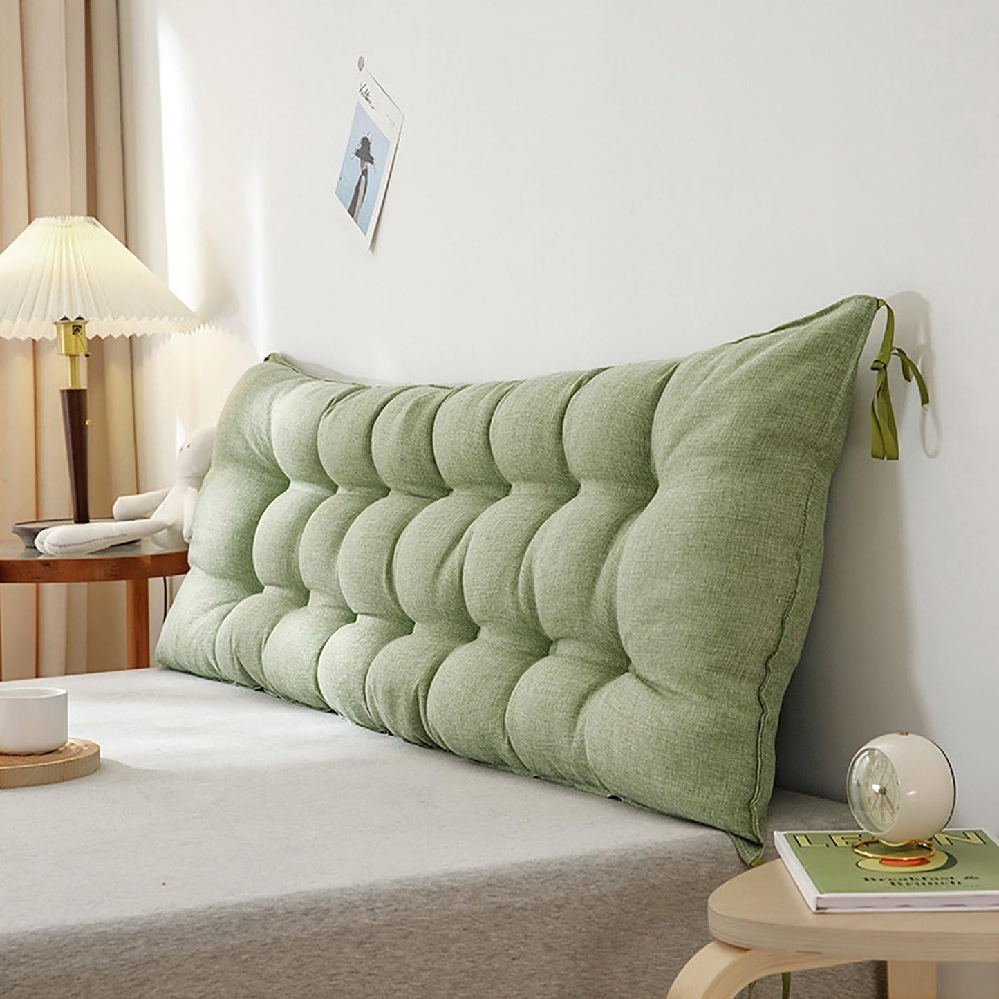 Headboard Pillow Upholstered Strap designMounted Headboard Dorm Bed Large Bolster Headboard Positioning Support Reading Pillow Cushion