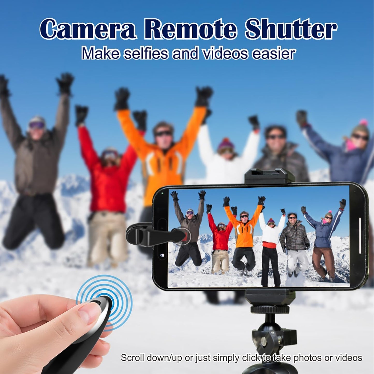 Remote Control Page Turner for Kindle Paperwhite Oasis Kobo eBook Readers,Mute Scroll Wheel Clicker,Remote Scrolling for TikTok,Remote Shutter for Taking Photos and Videos,Supports iPhone,iPad,Android